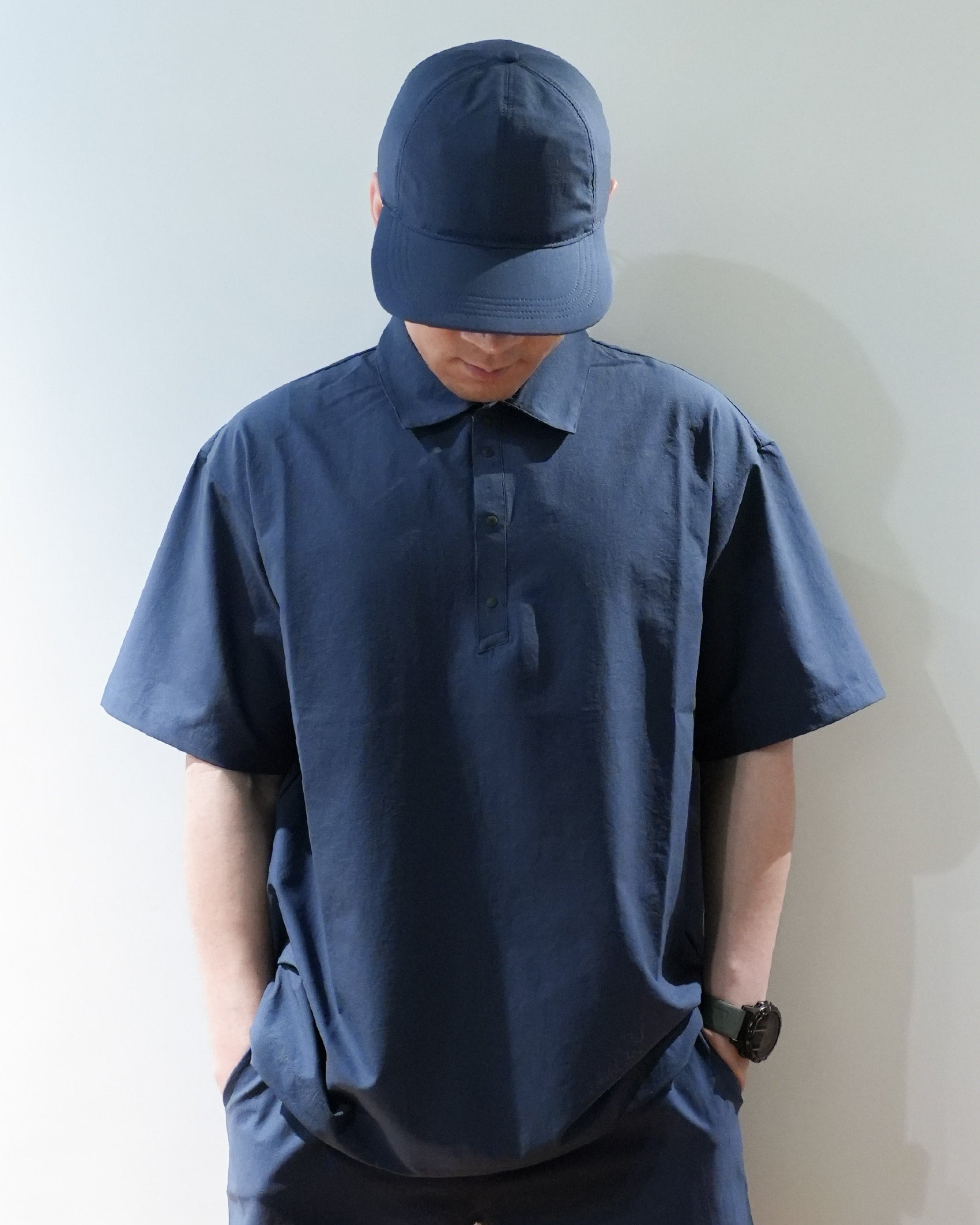 Nanga DotAir® Comfy Polo Shirt / NVY