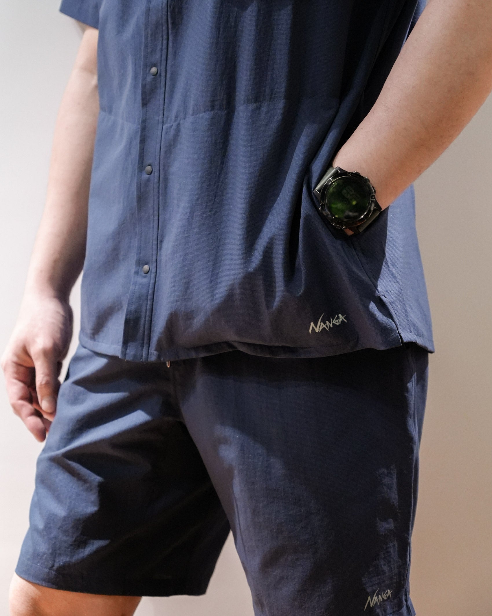 Nanga DotAir® Comfy Shirt / NVY - Wild Camping