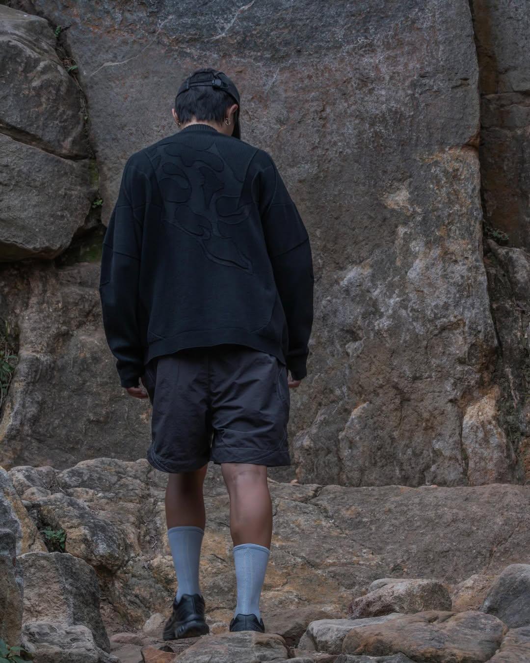 nozzle quiz Airy Wool Socks / Grey