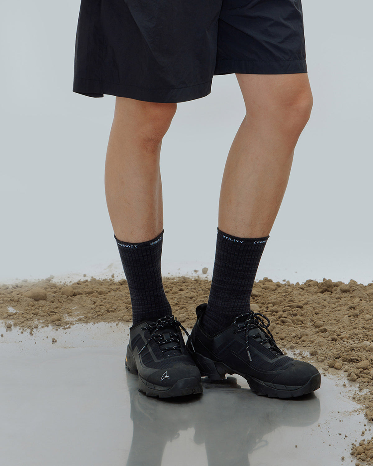 nozzle quiz Essential Mid Casual Socks / Burst Black - Wild Camping