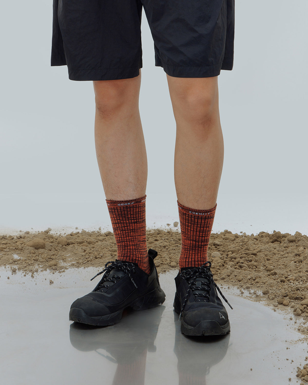 nozzle quiz Essential Mid Casual Socks / Burst Orange - Wild Camping