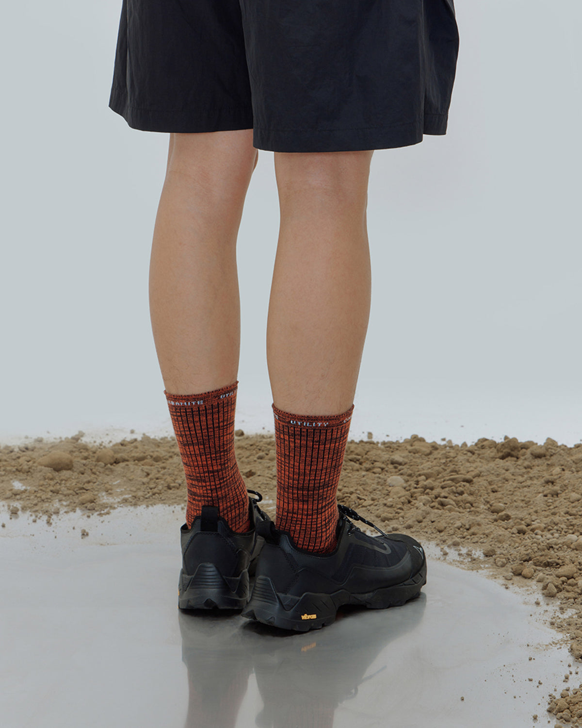 nozzle quiz Essential Mid Casual Socks / Burst Orange - Wild Camping