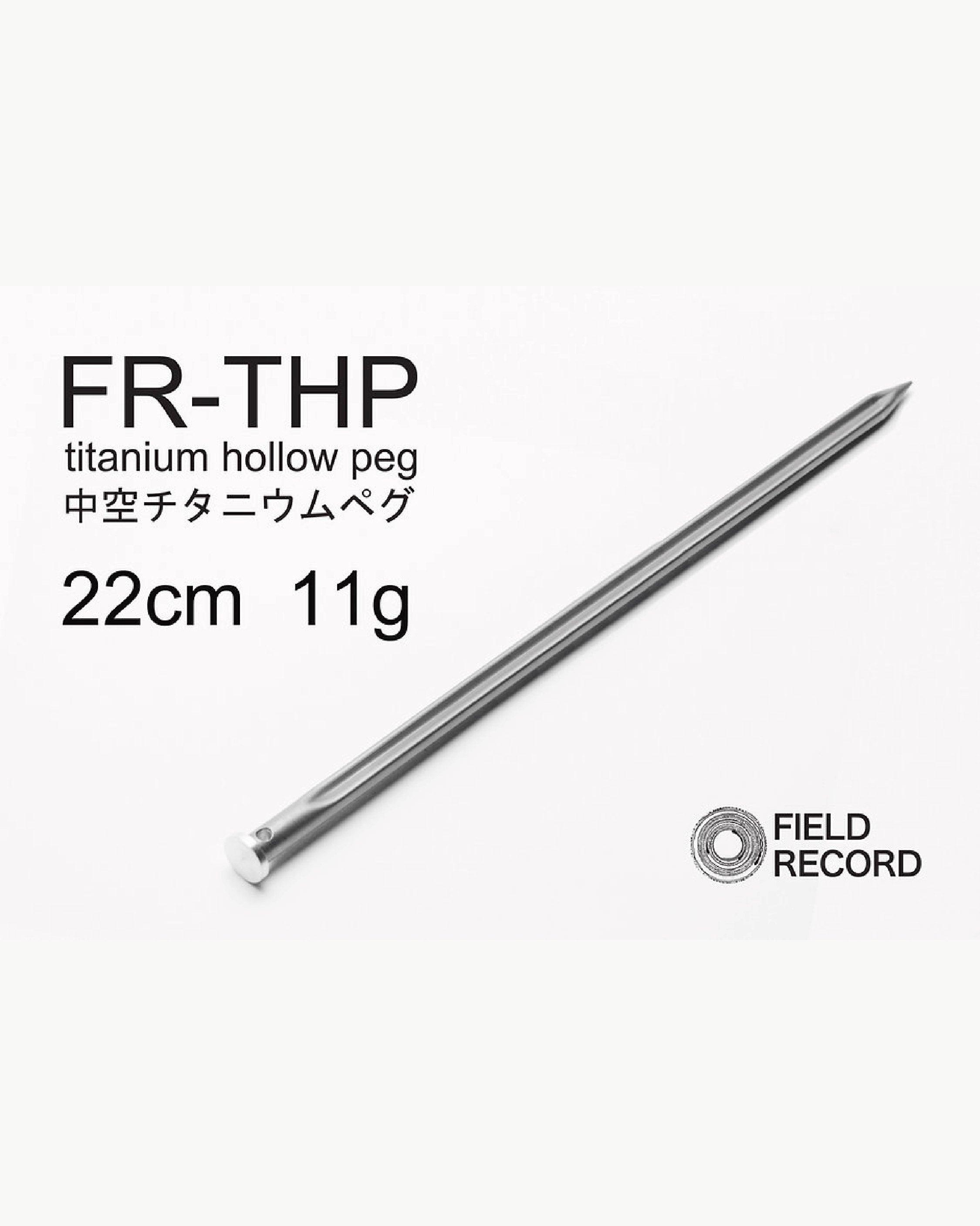 Field Record FR-THP Titanium Hollow Peg - Wild Camping