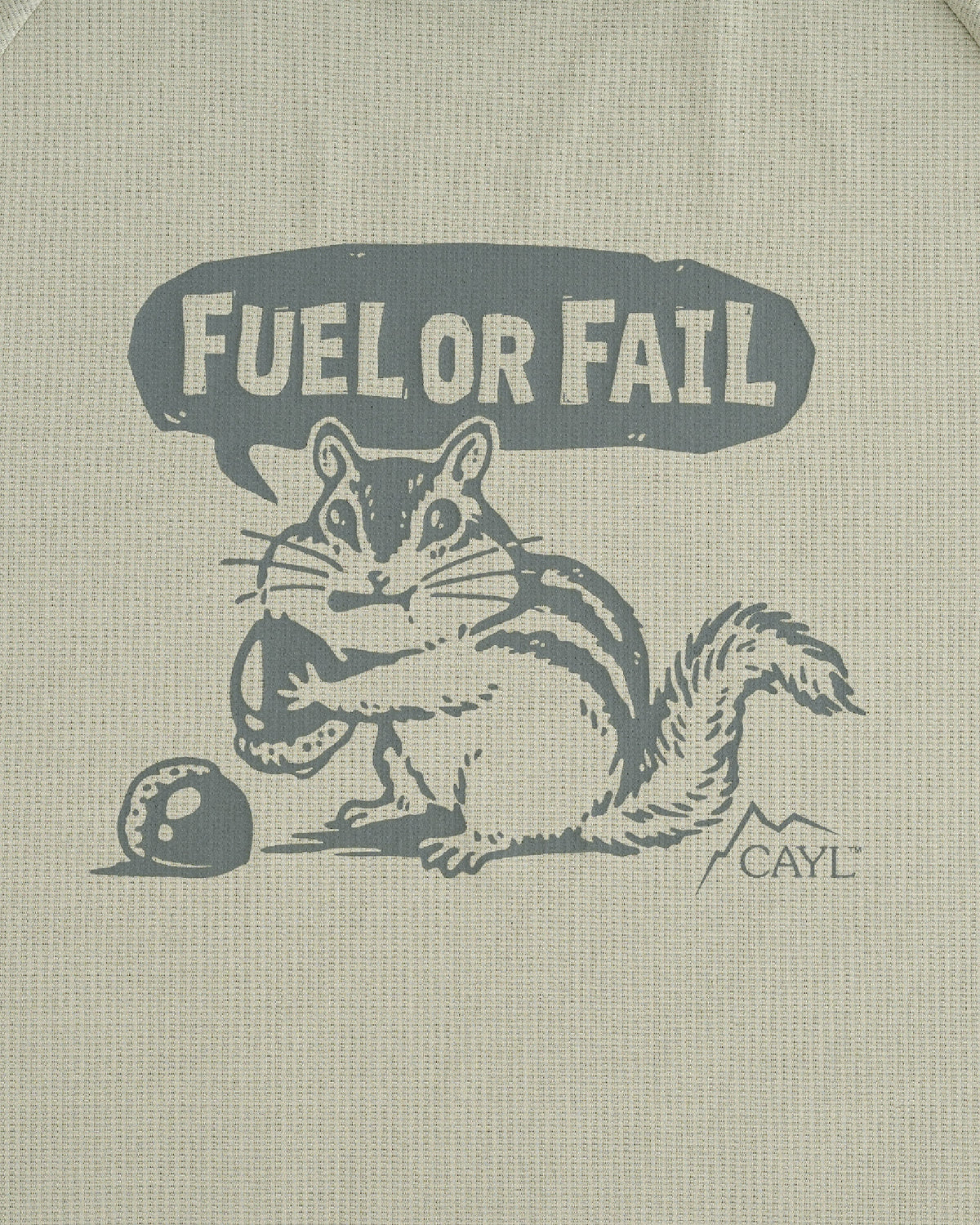 CAYL Fuel Or Fail Short Sleeve /  Dark Beige - Wild Camping