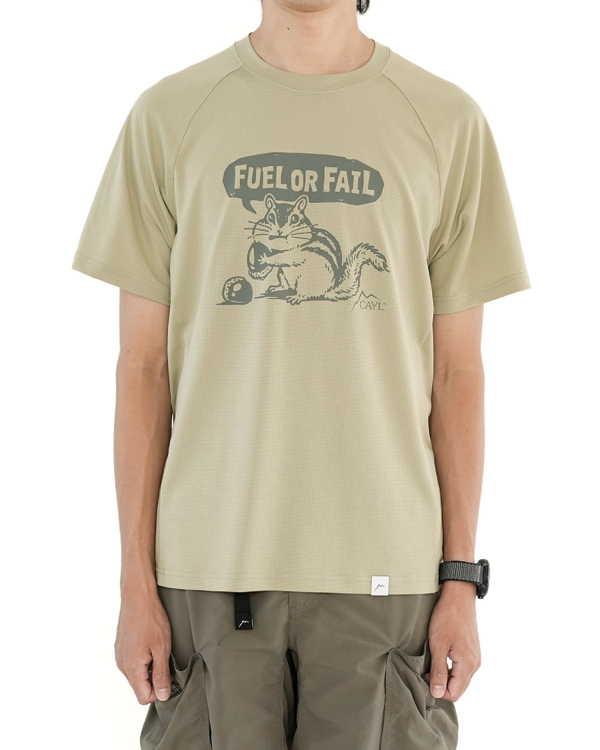 CAYL Fuel Or Fail Short Sleeve /  Dark Beige - Wild Camping