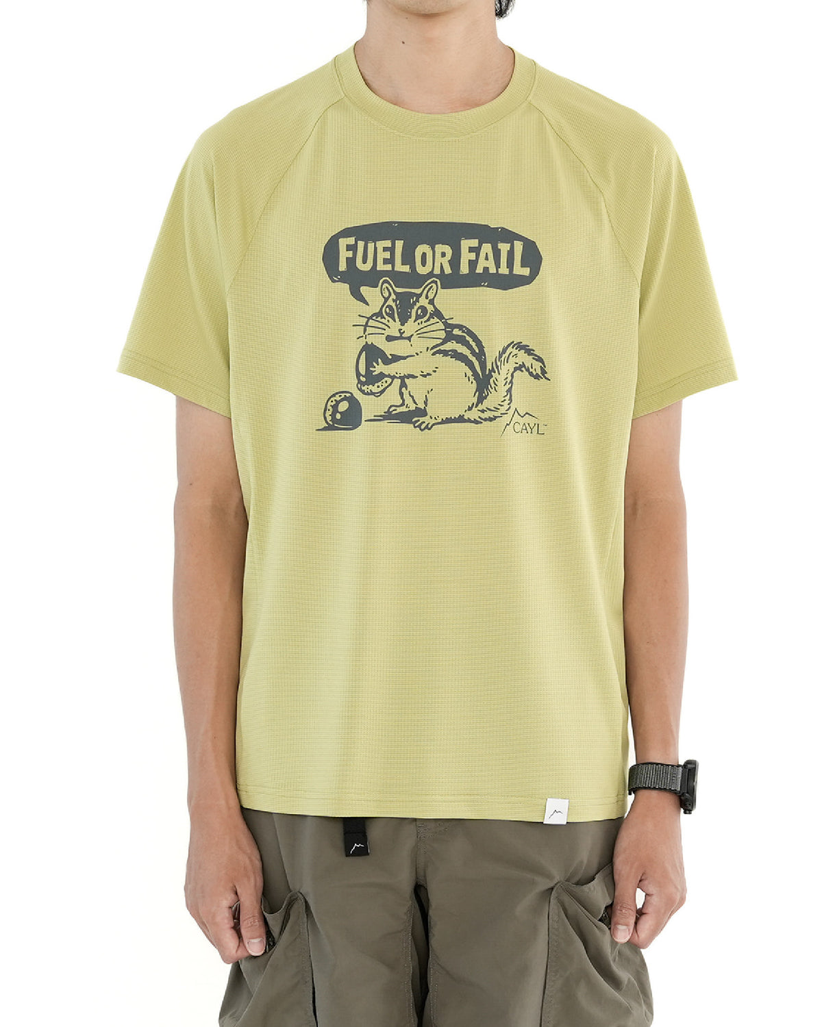 CAYL Fuel Or Fail Short Sleeve / Light Olive - Wild Camping