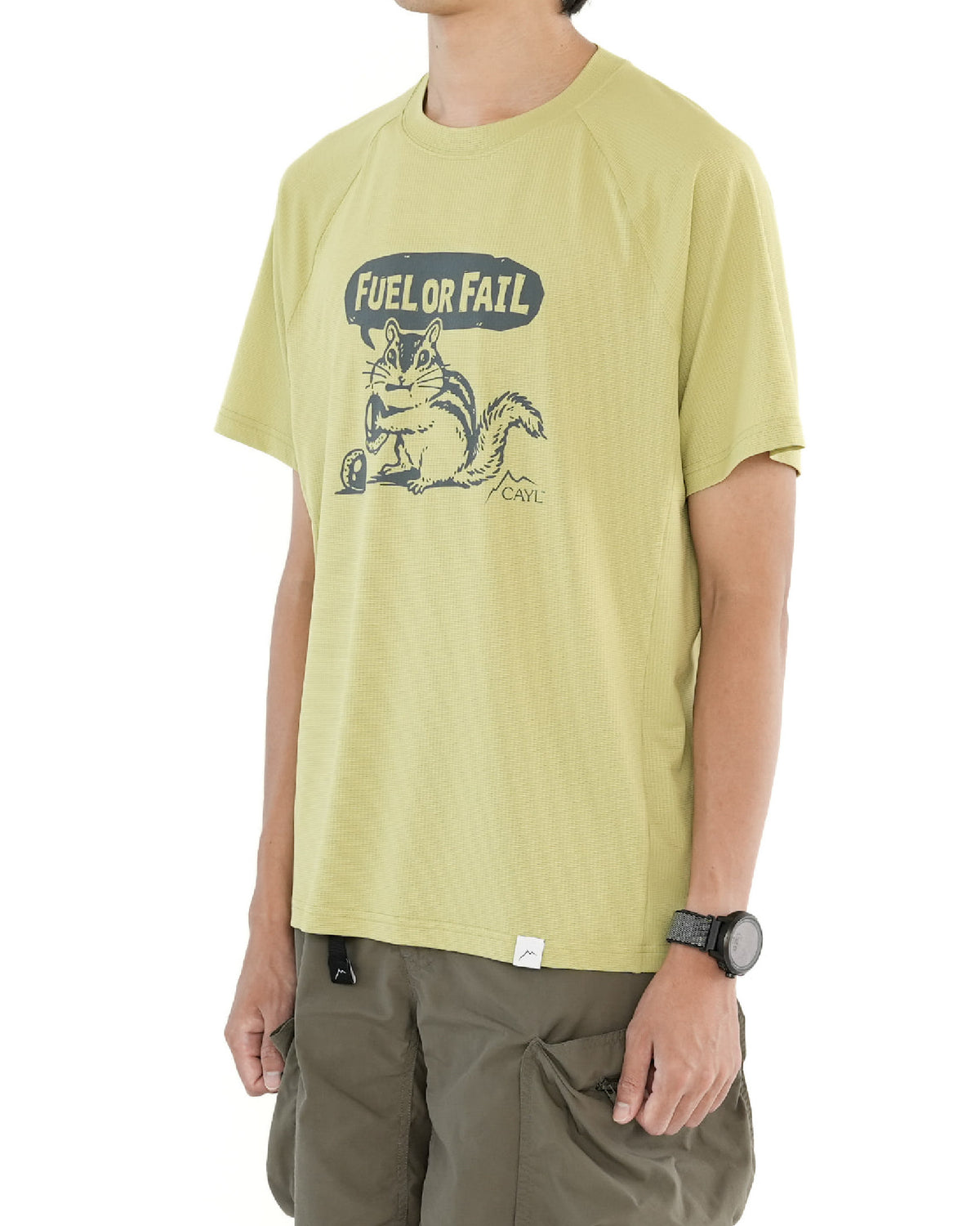 CAYL Fuel Or Fail Short Sleeve / Light Olive - Wild Camping