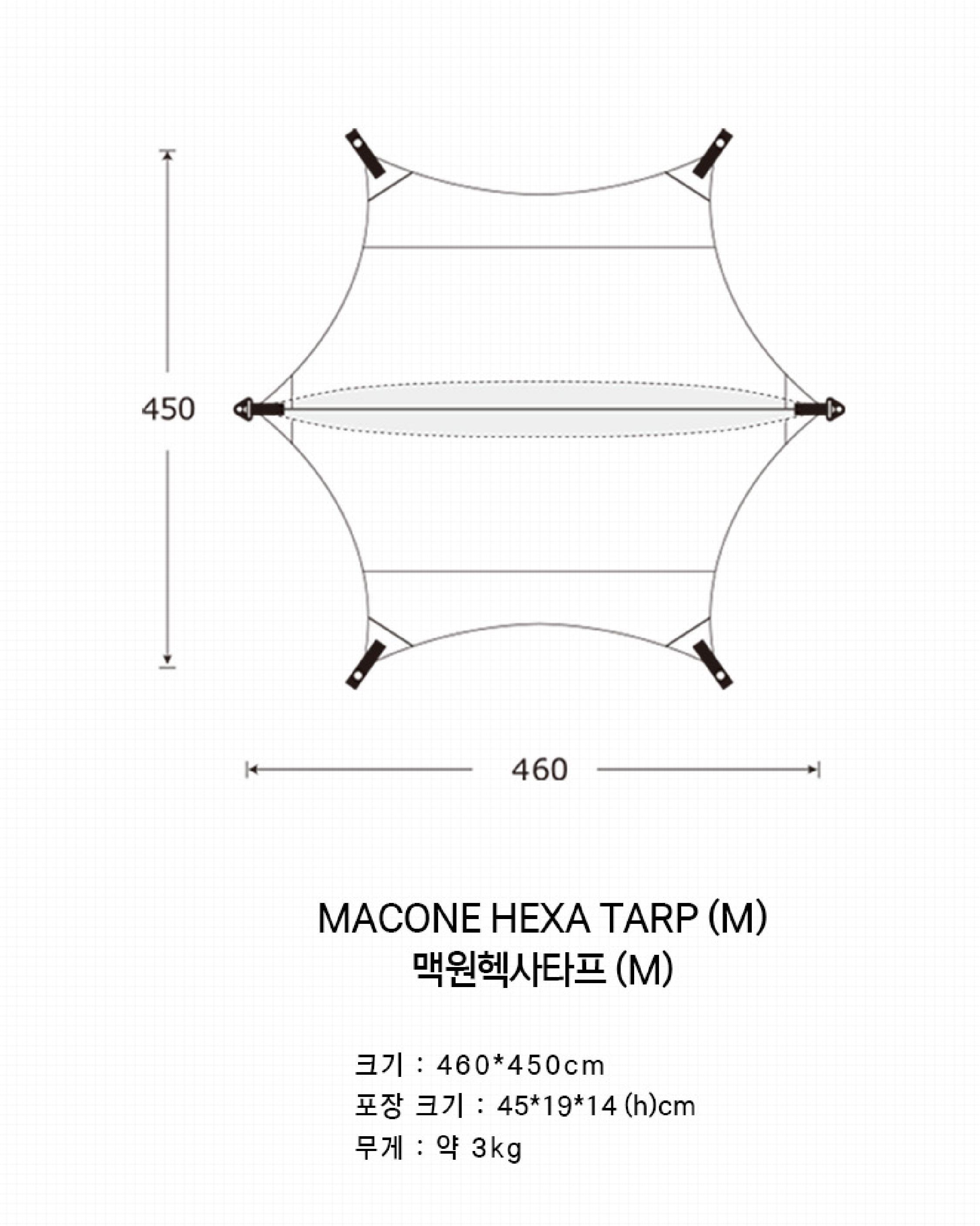 MacOutdoor Mac One tarp BK M マックワンタープ黒M 品 格安  ヘキサタープ(ヘキサ)｜売買されたオークション情報、yahooの商品情報をアーカイブ公開 - オークファン ヘキサ