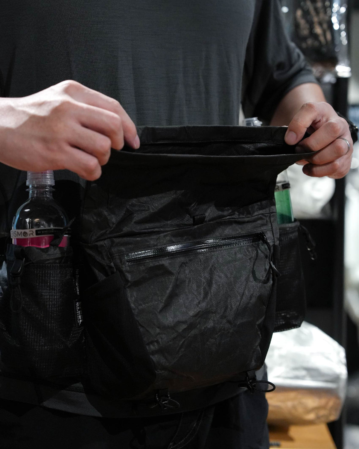 No Brand Gear Technoforce™ Steel Hip Pack / Black - Wild Camping