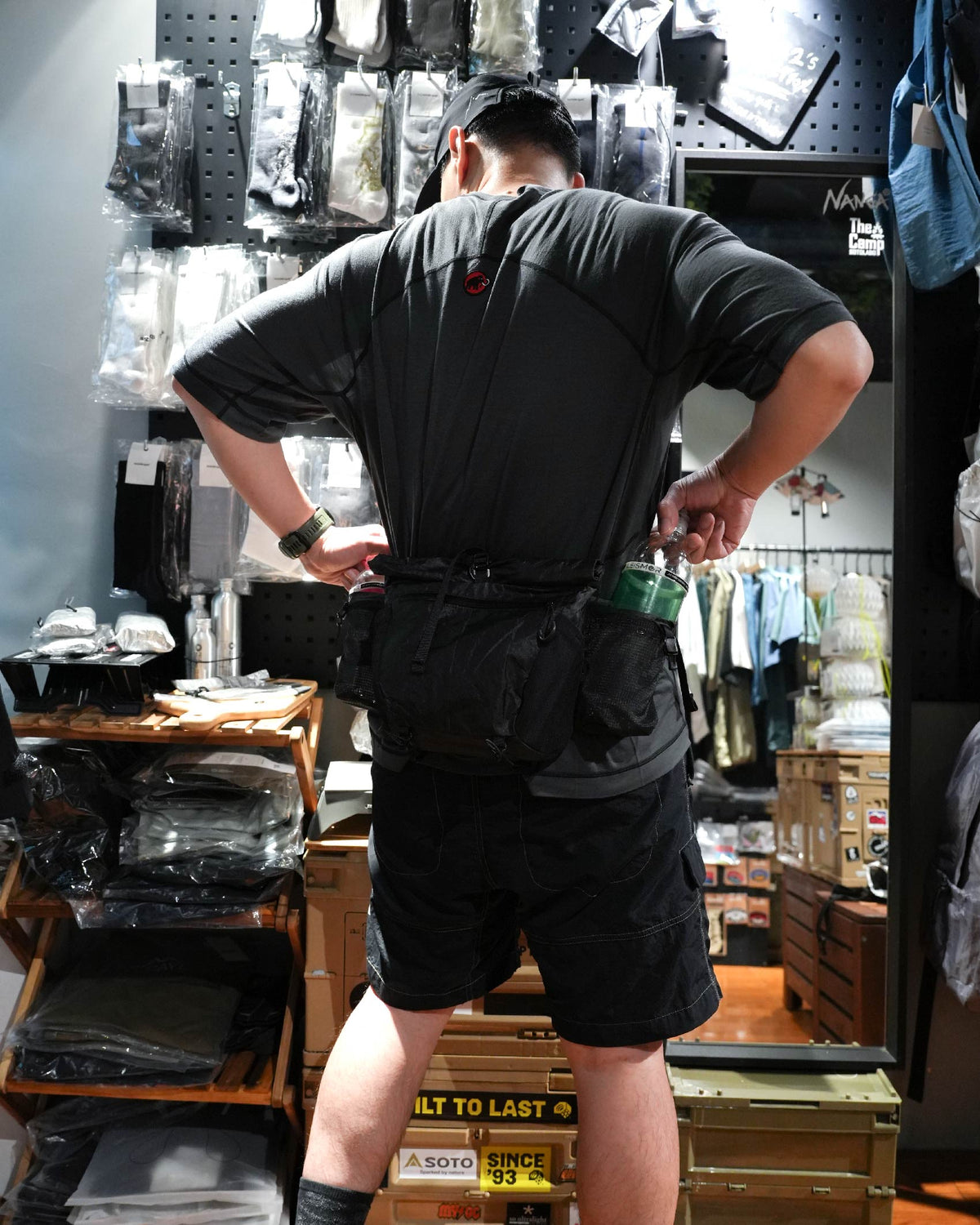 No Brand Gear Technoforce™ Steel Hip Pack / Black - Wild Camping