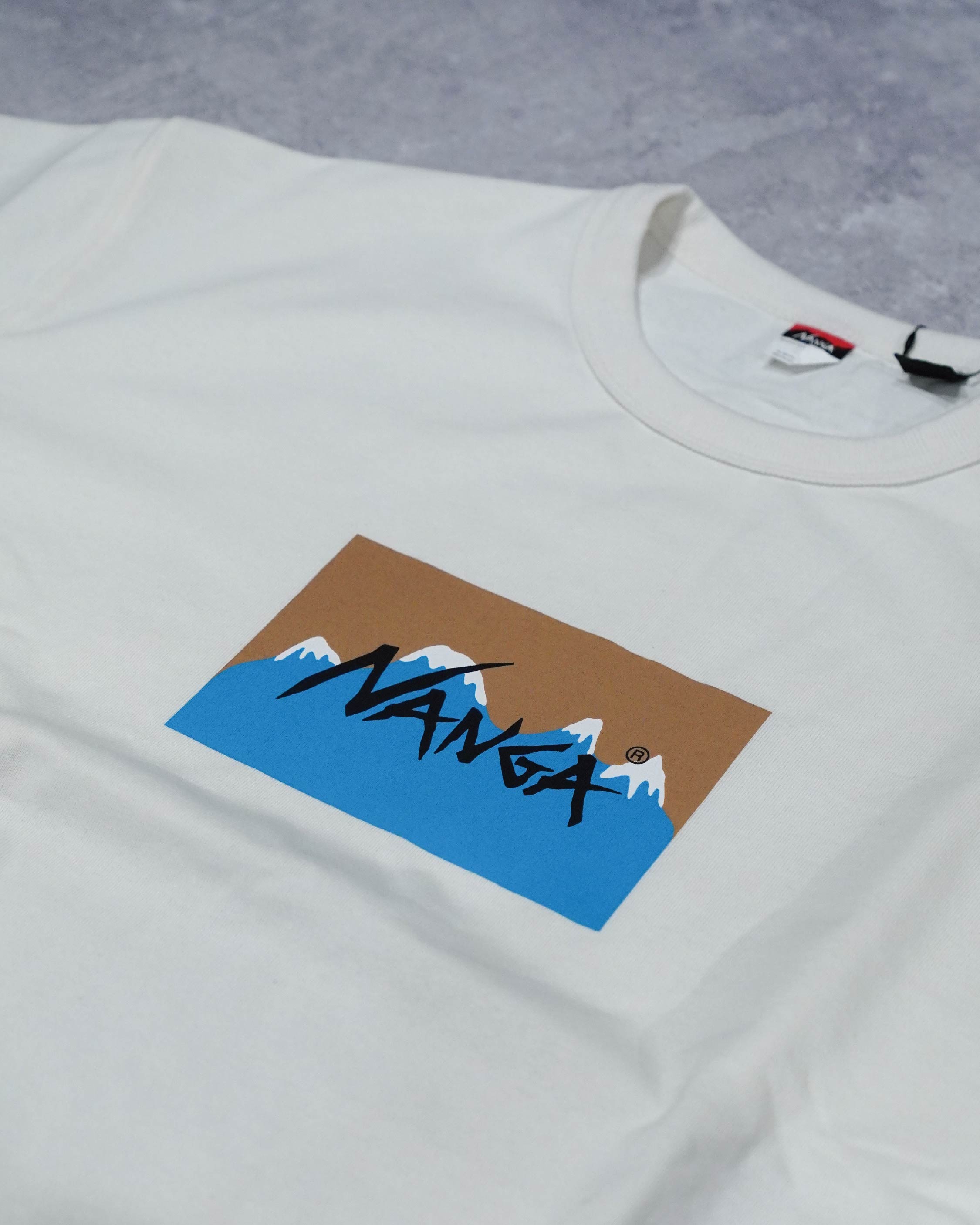 Nanga × Jerry Ukai ECO HYBRID Box Logo Tee