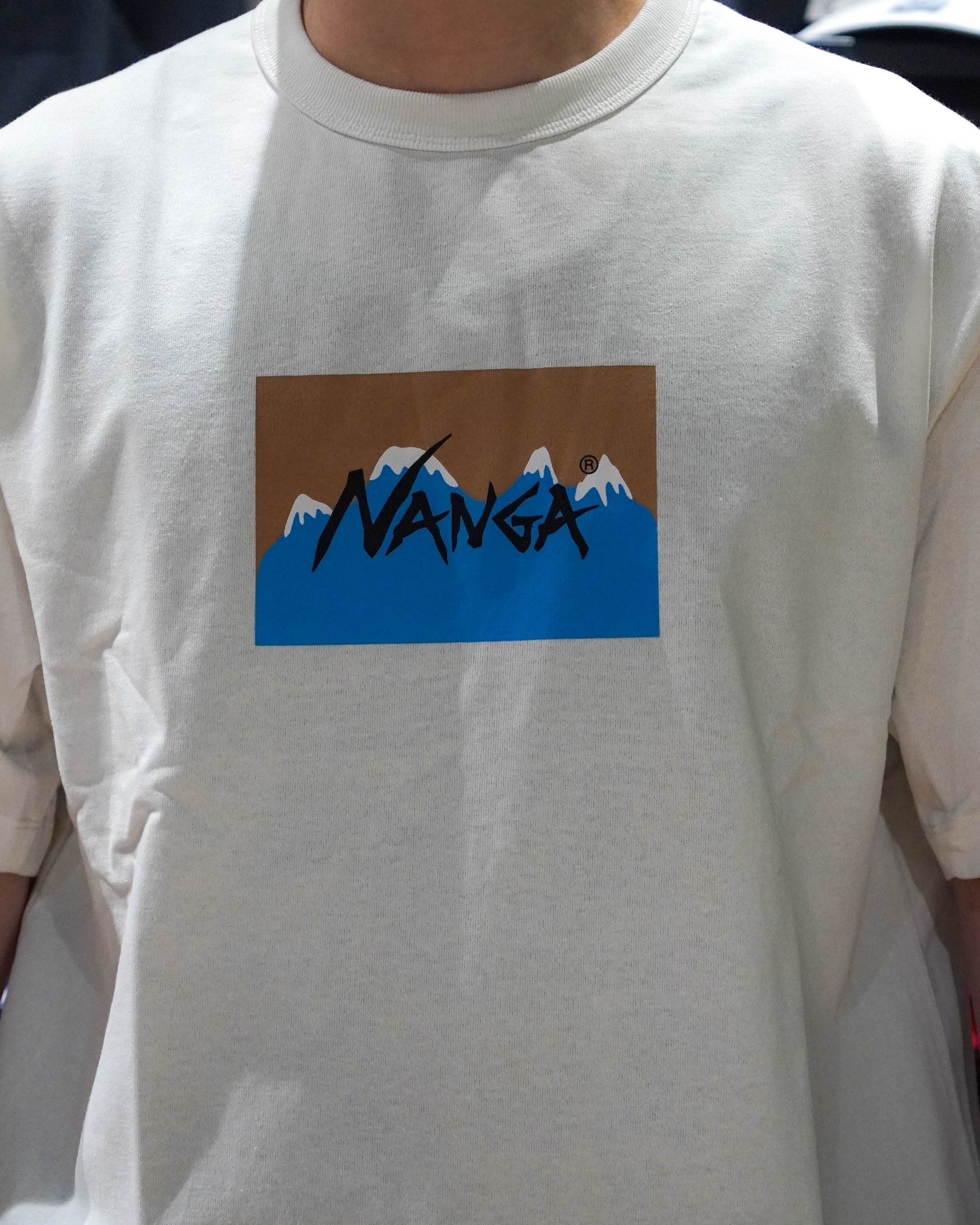 Nanga × Jerry Ukai ECO HYBRID Box Logo Tee