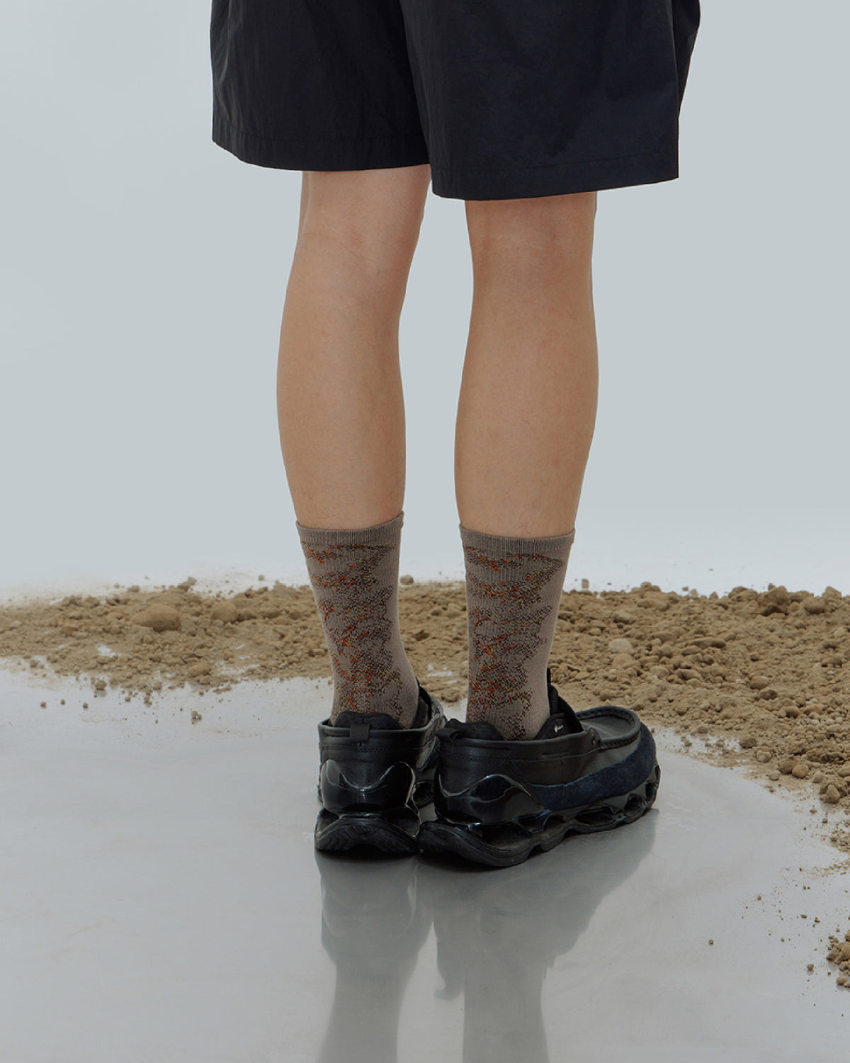 nozzle quiz Landing Socks / Mist Brown - Wild Camping