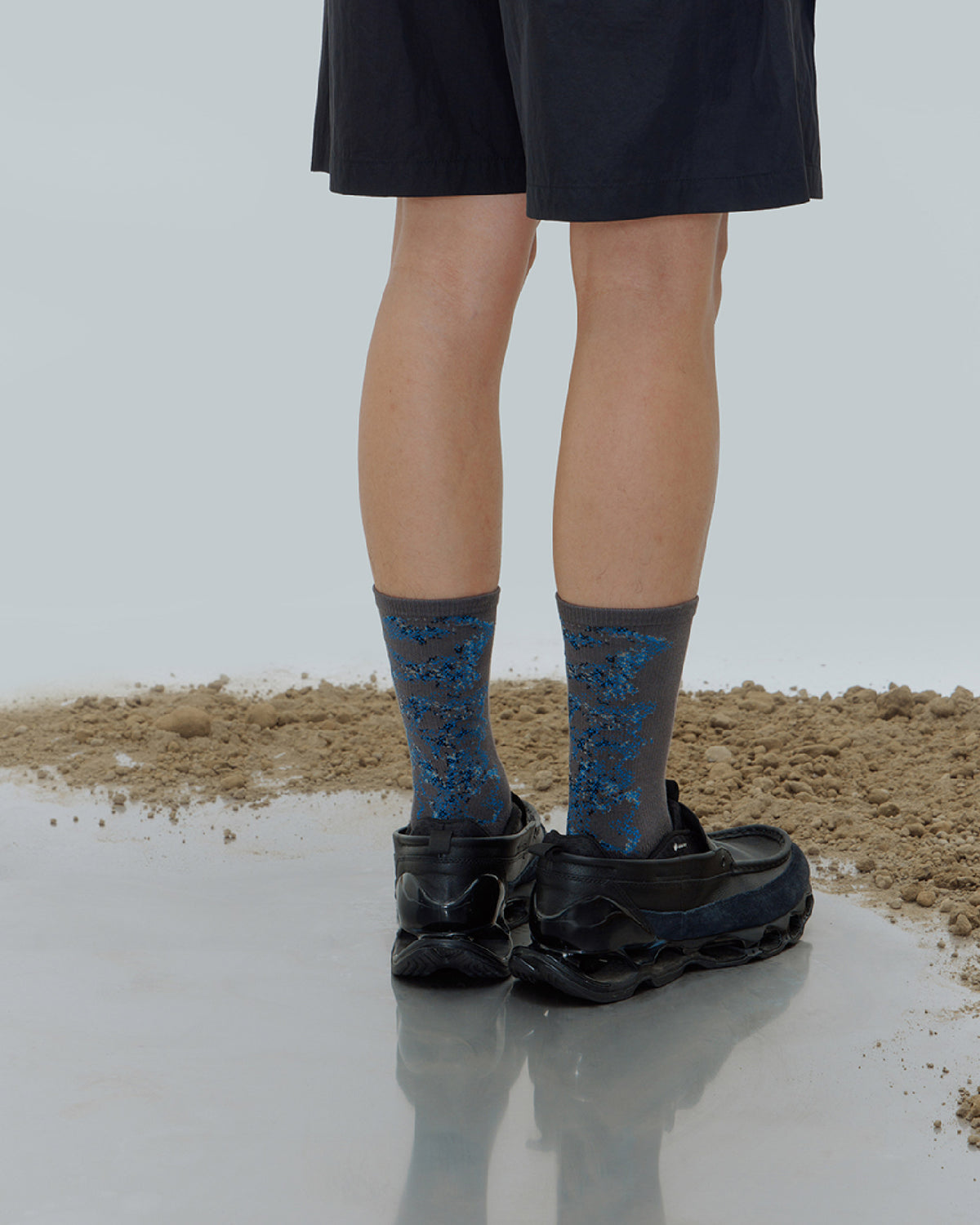 nozzle quiz Landing Socks / Mist Blue - Wild Camping