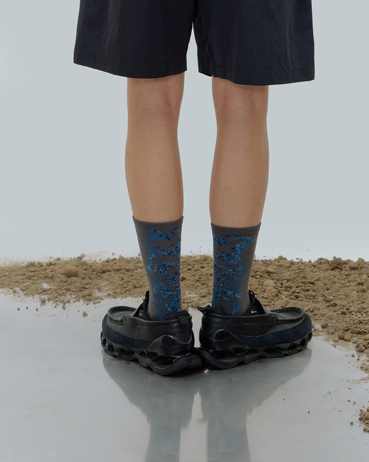 nozzle quiz Landing Socks / Mist Blue - Wild Camping