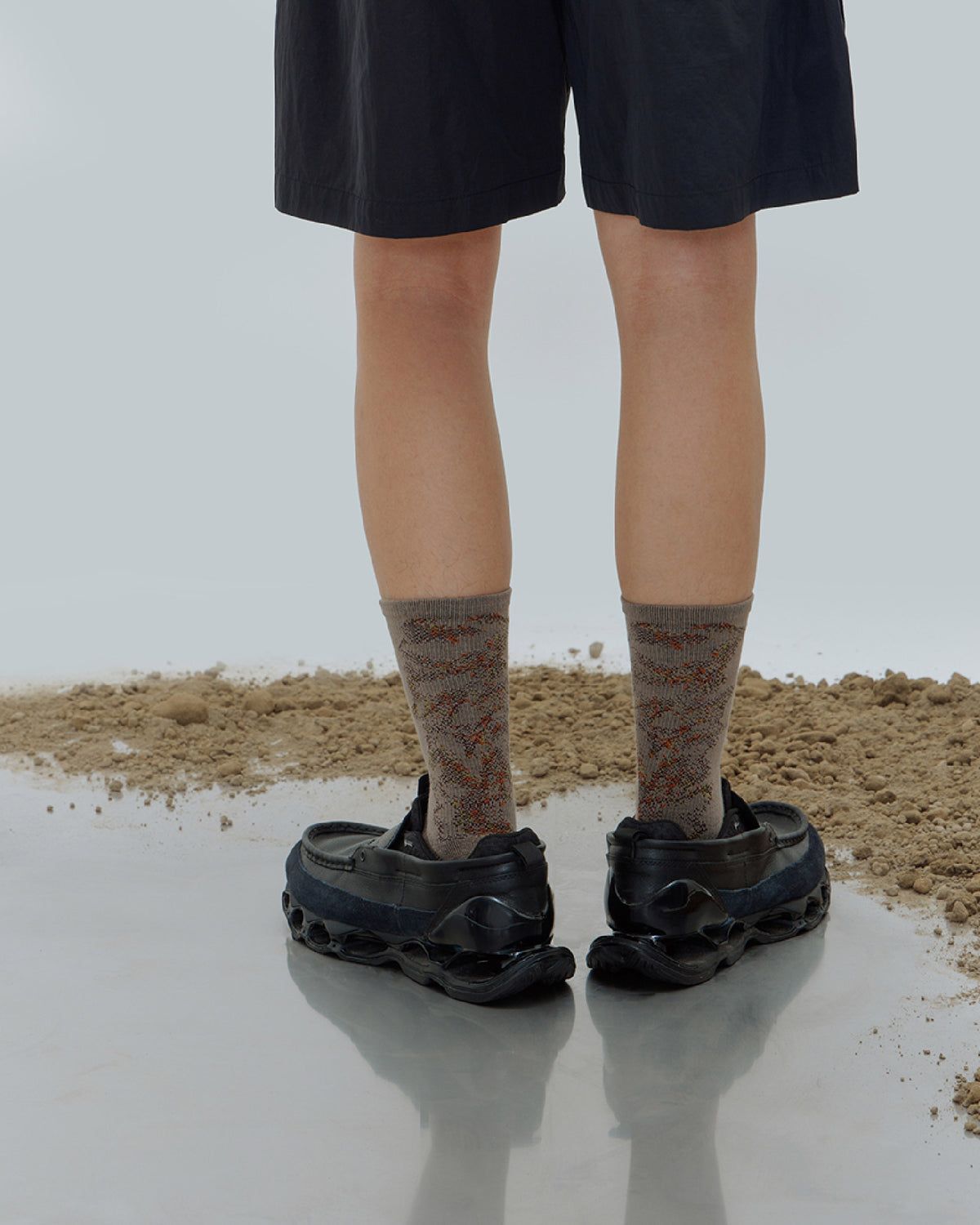 nozzle quiz Landing Socks / Mist Brown - Wild Camping