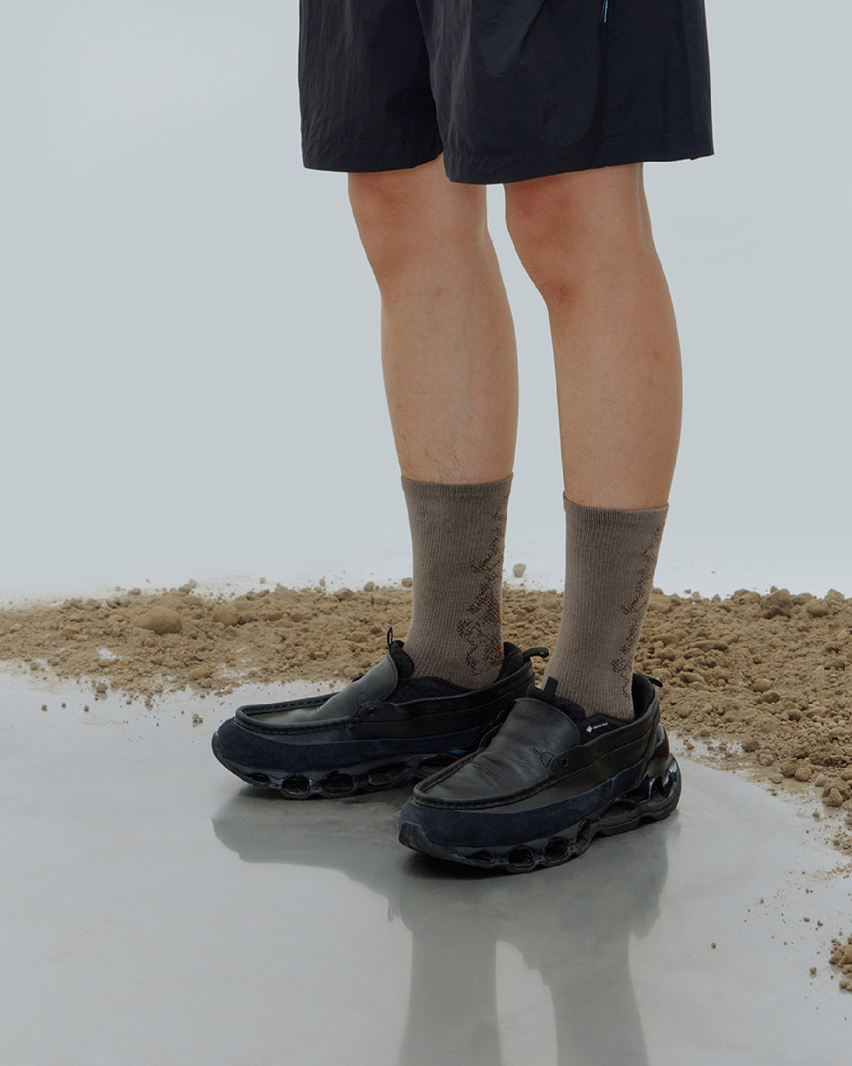 nozzle quiz Landing Socks / Mist Brown - Wild Camping