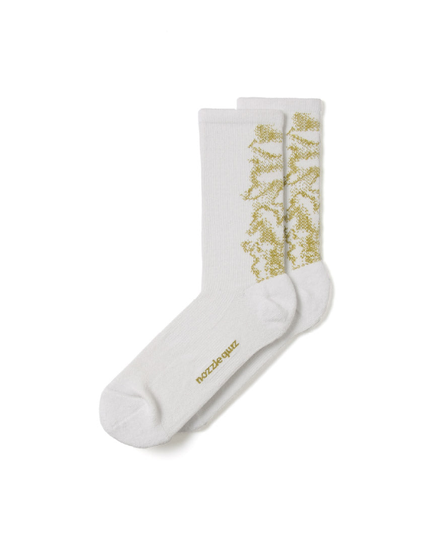 nozzle quiz Landing Socks / Mist Yellow