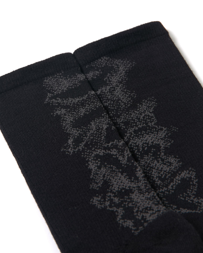 nozzle quiz Landing Socks / Mist Black