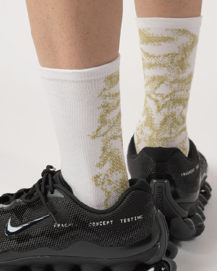 nozzle quiz Landing Socks / Mist Yellow