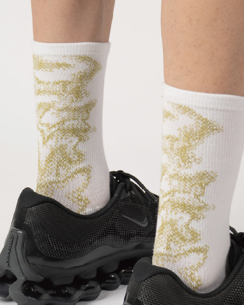 nozzle quiz Landing Socks / Mist Yellow