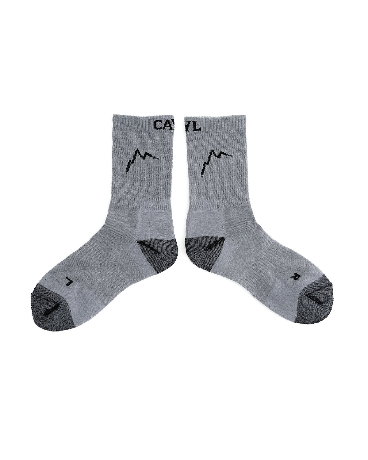 CAYL Merino Blend Socks / Grey Black - Wild Camping