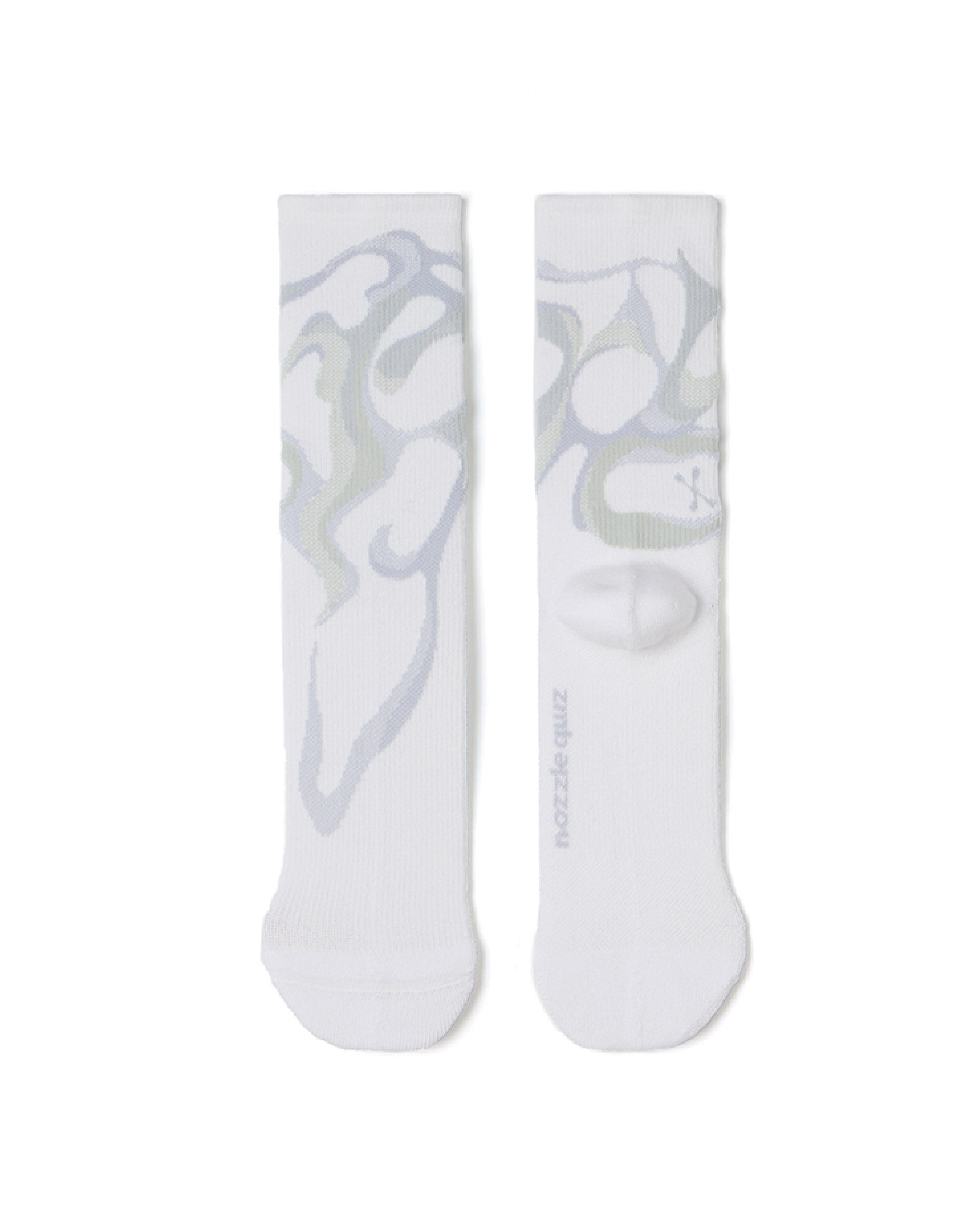 nozzle quiz Misty Pattern Socks / Fog Cloud