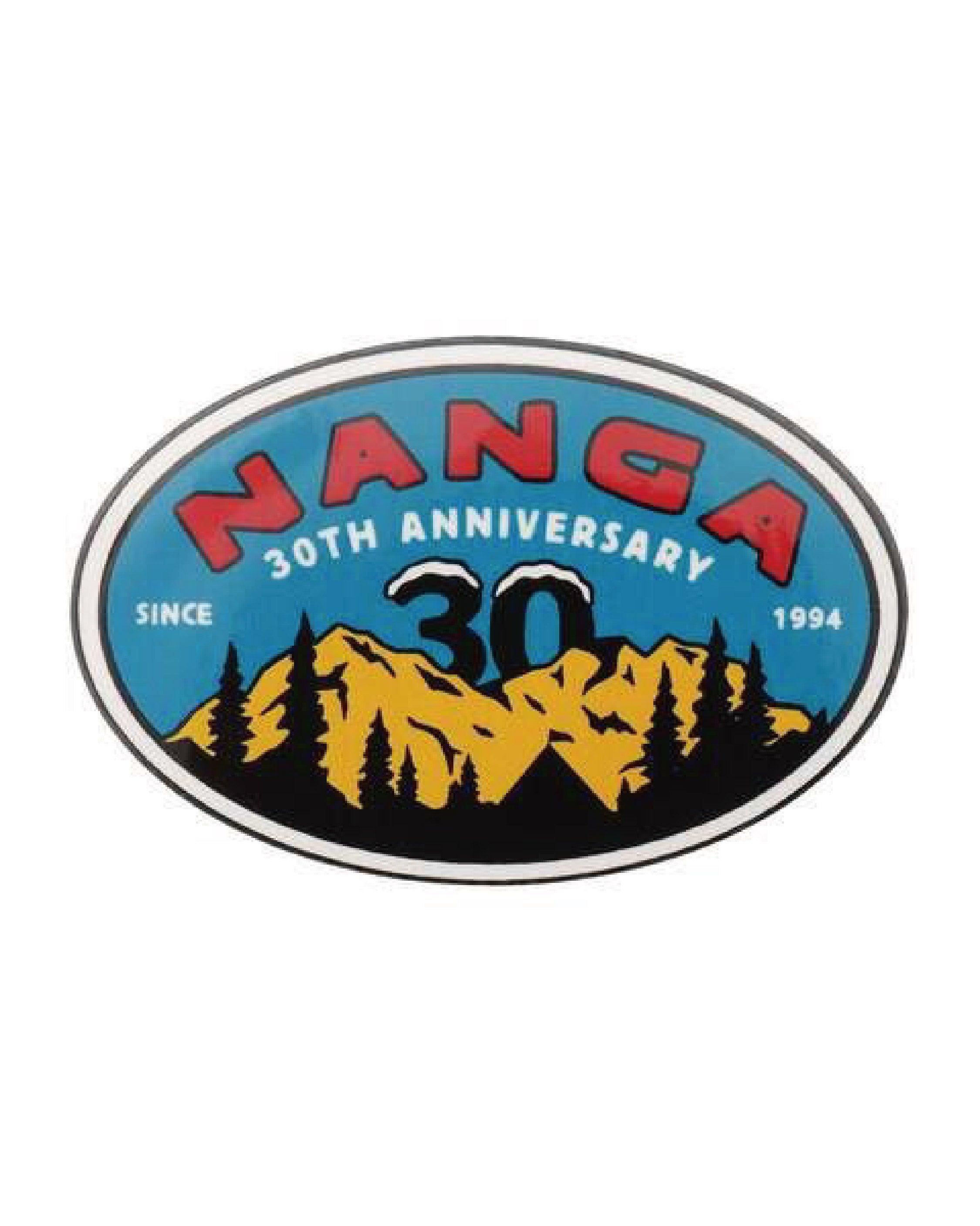 Nanga 30th Anniv. Sticker Oval - Wild Camping