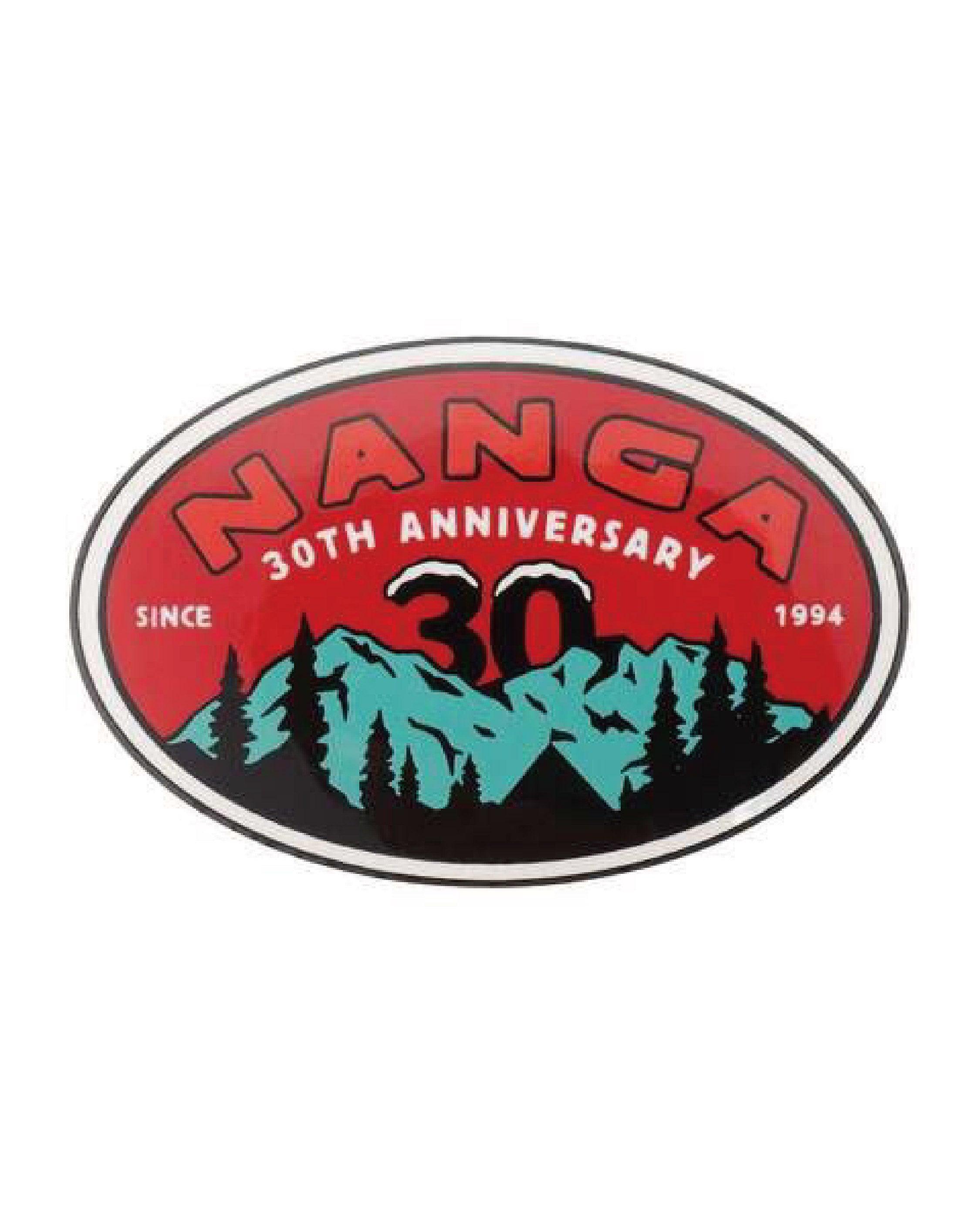 Nanga 30th Anniv. Sticker Oval - Wild Camping