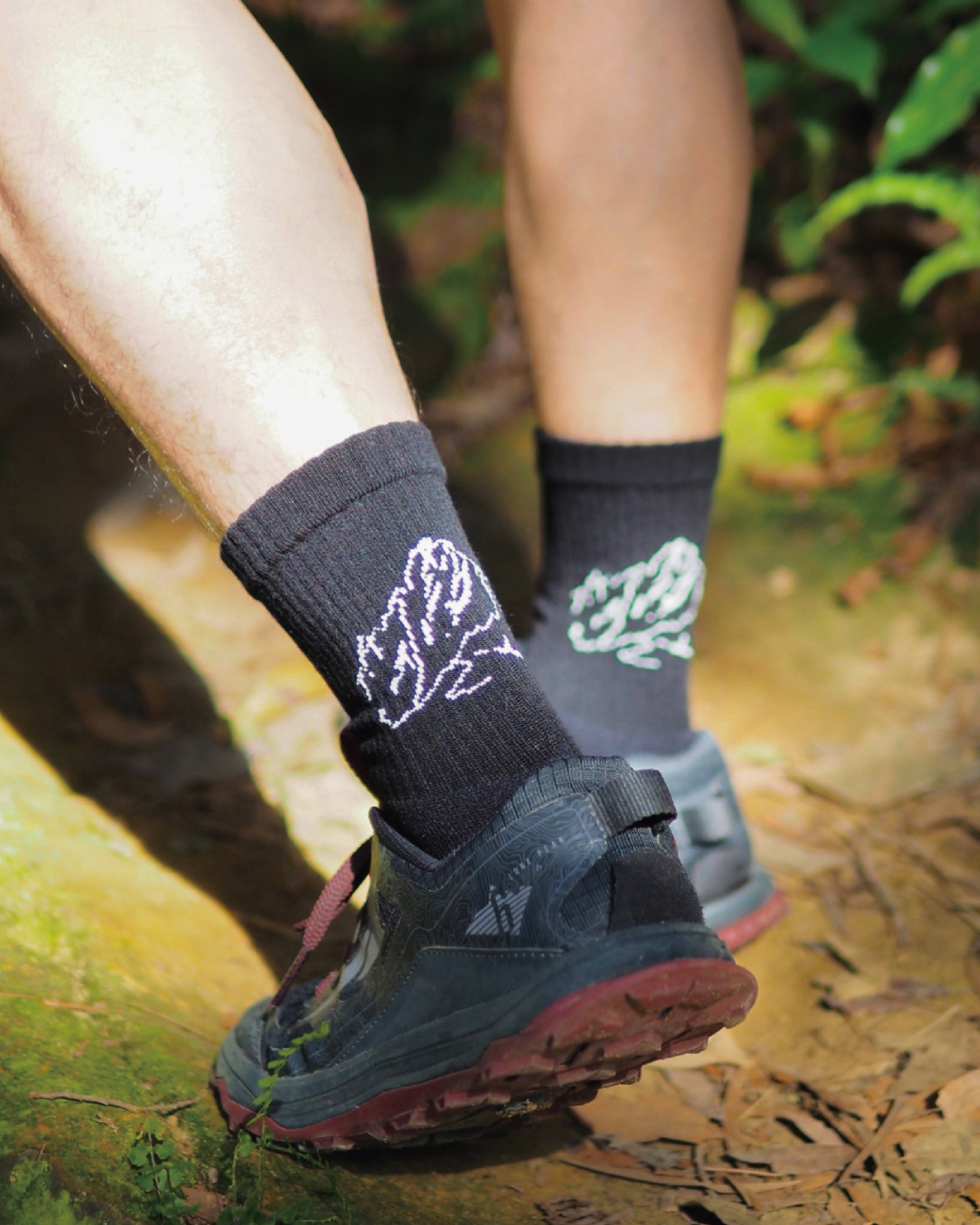 HANCHOR x nozzle quiz RWS Merino Wool Hike Trek Socks