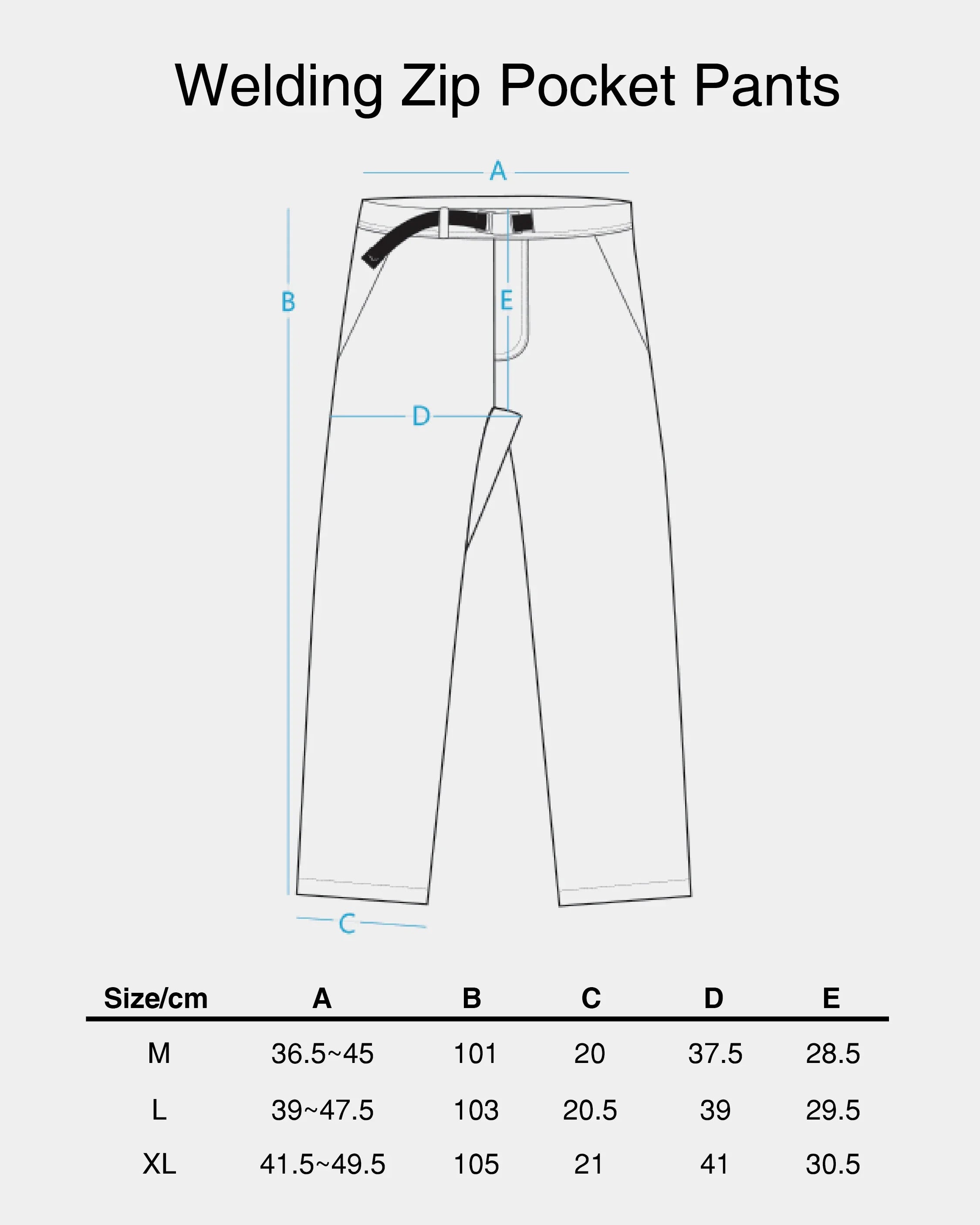 CAYL Welding Zip Pocket Pants / Black