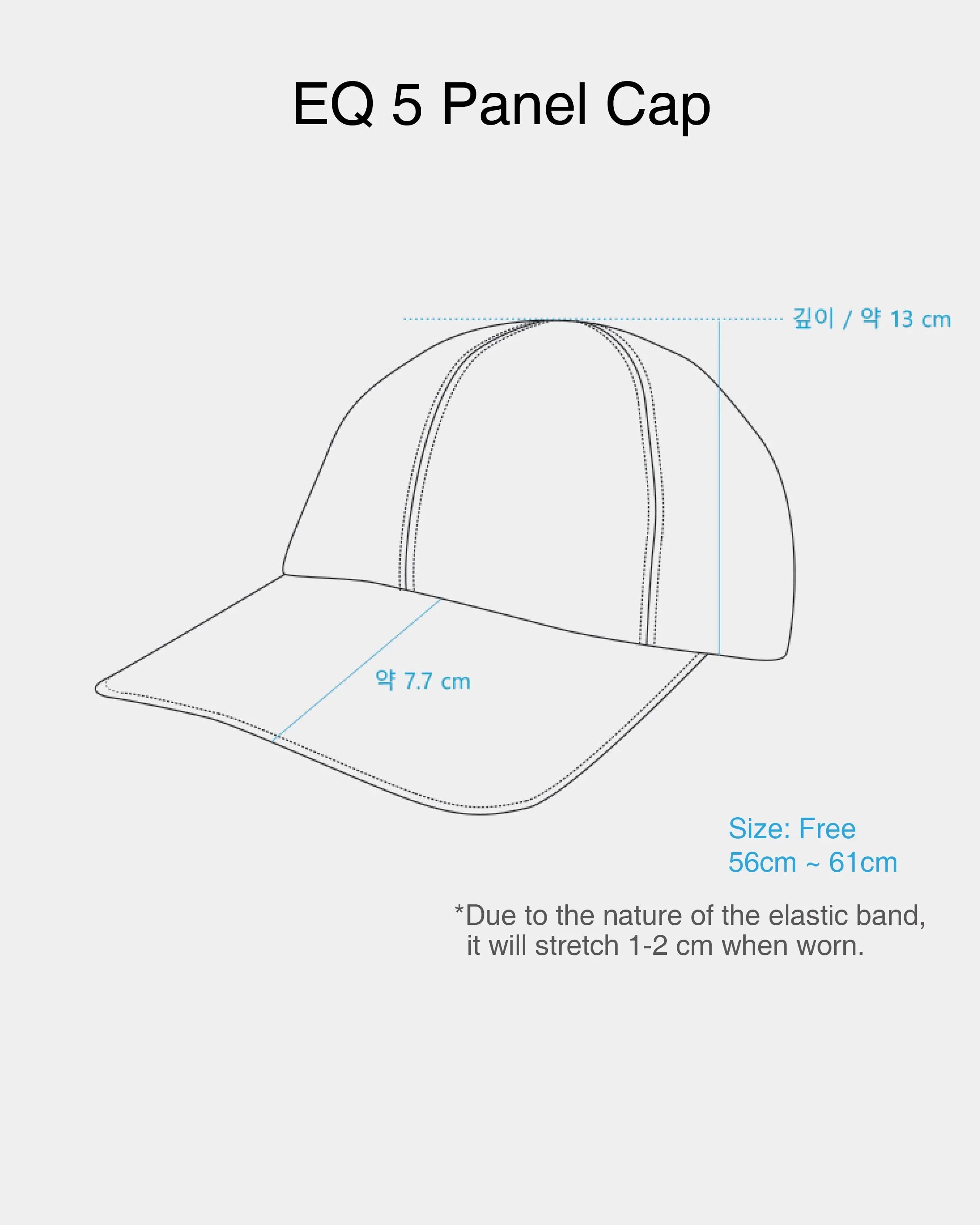 CAYL EQ 5 Panel Cap / Black