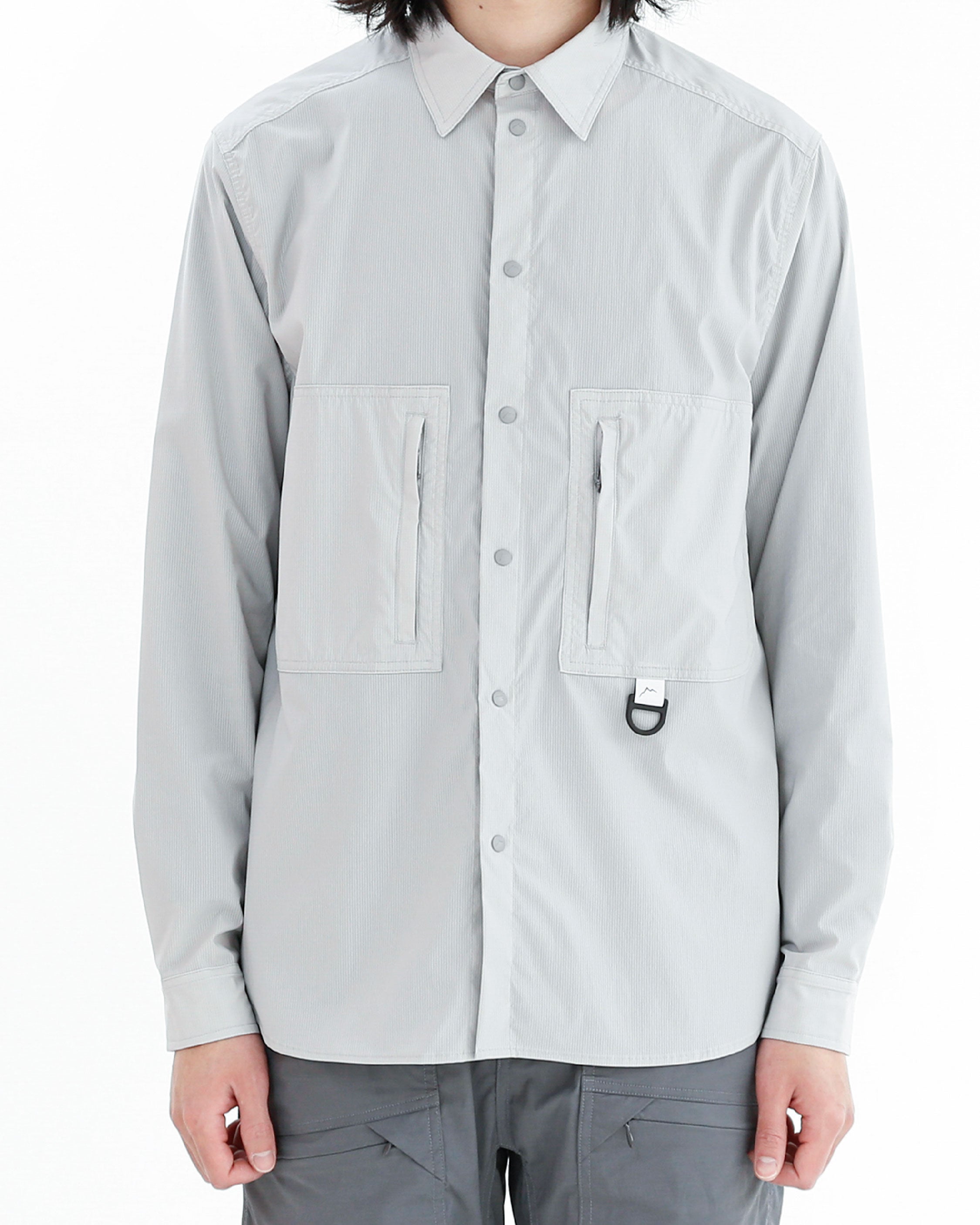 CAYL Stretch Nylon Hiker Shirts / Light Grey