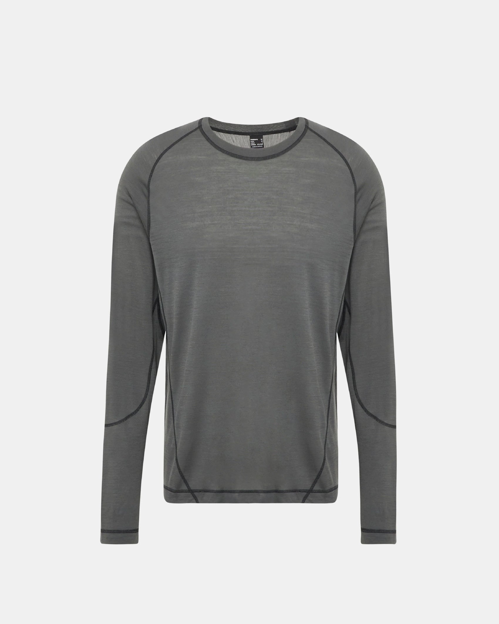 Hiking Patrol x Mammut Tree Wool FL Longsleeve T-Shirt / Gabbro - Wild Camping