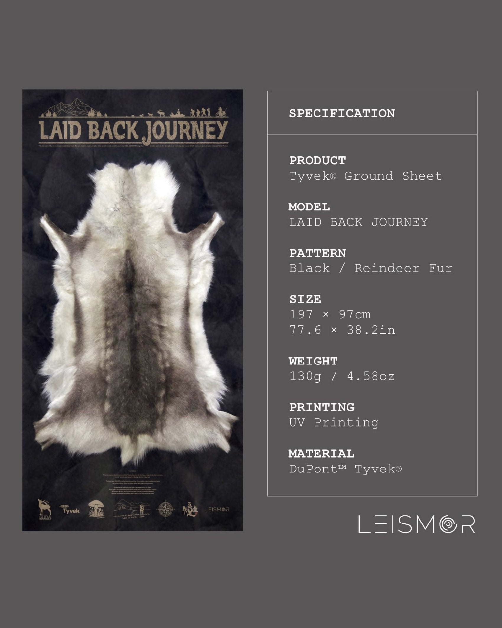 LEISMOR Tyvek® GROUND SHEET "LAID BACK JOURNEY"