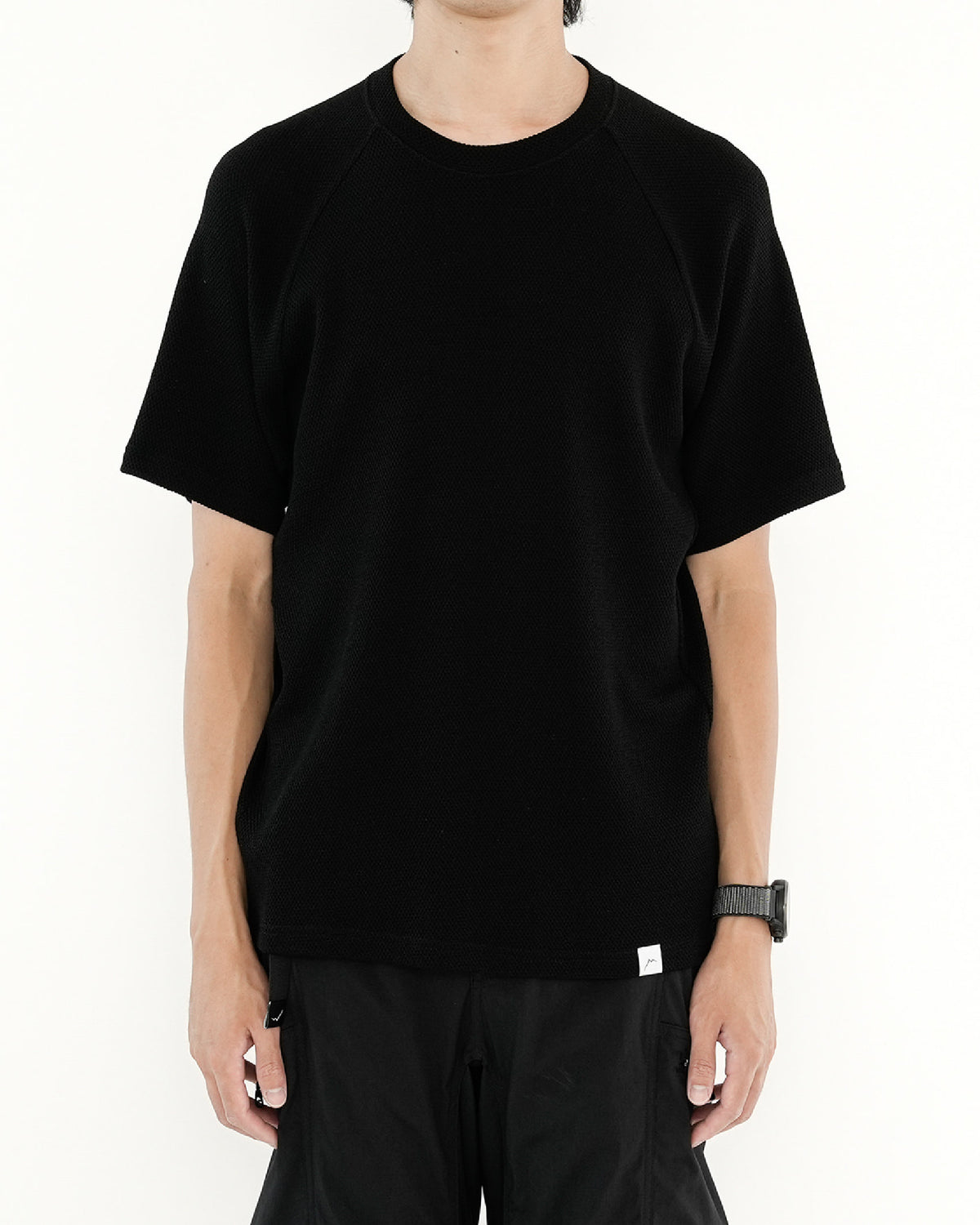 CAYL Wool Mesh Short Sleeve / Black - Wild Camping