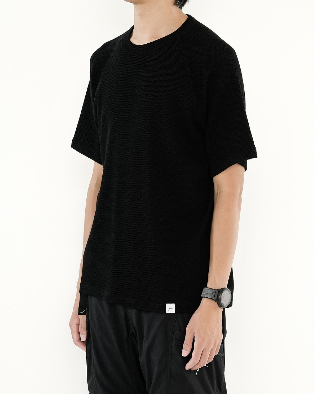 CAYL Wool Mesh Short Sleeve / Black - Wild Camping