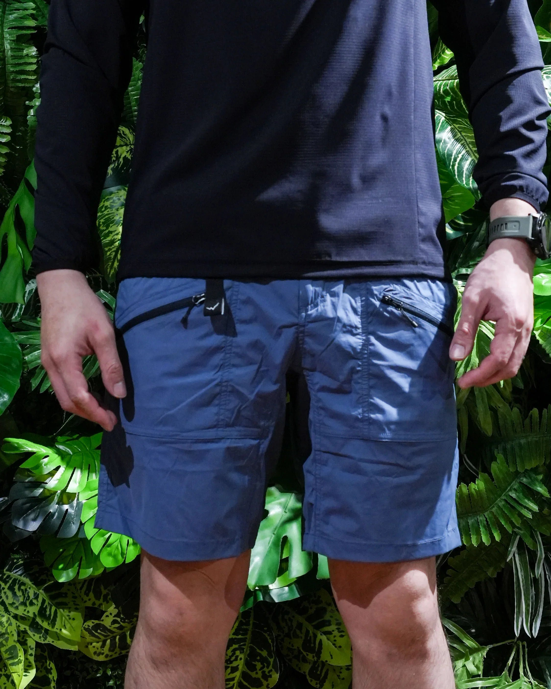 CAYL Zip Pocket Shorts / Light Blue - Wild Camping
