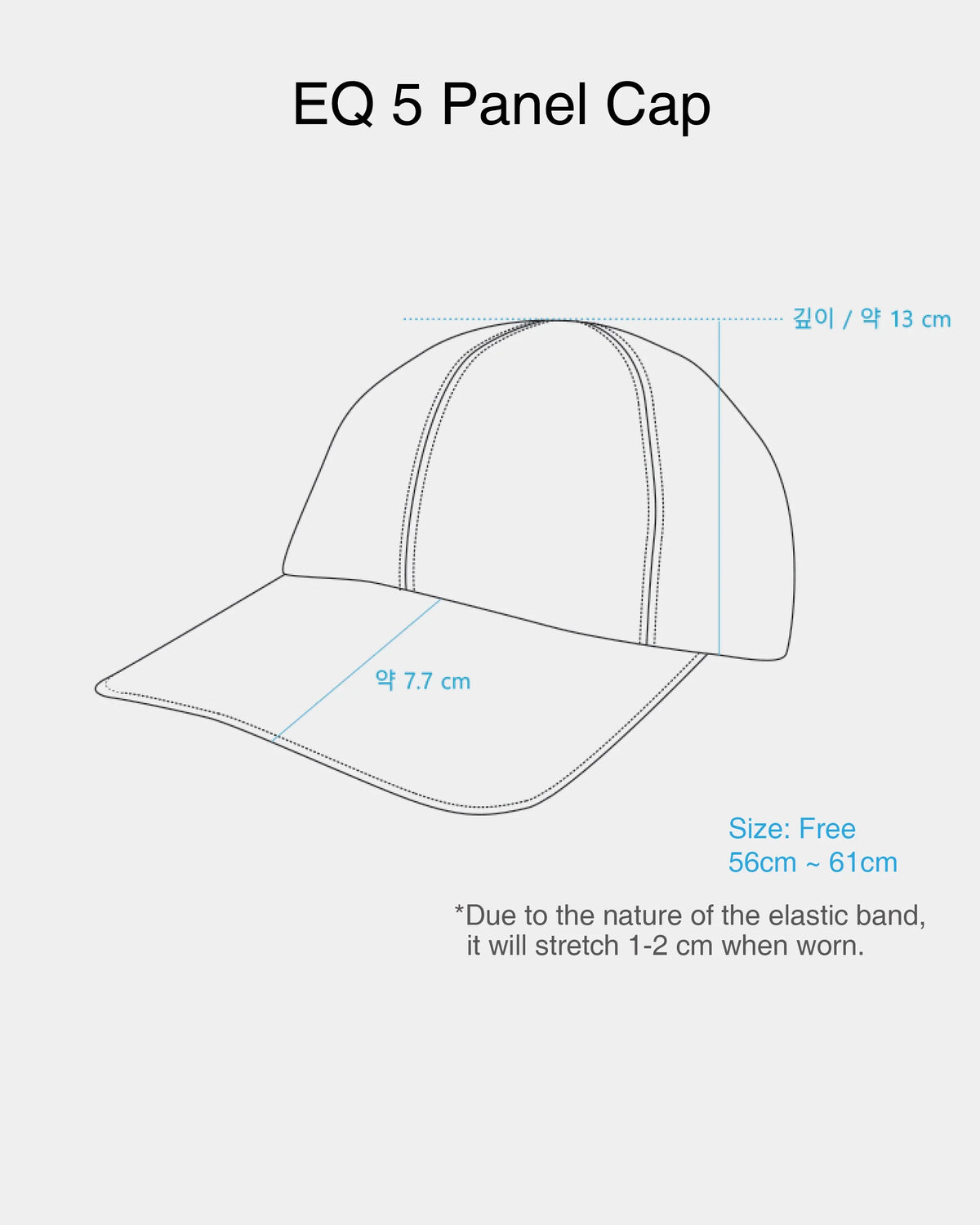 CAYL EQ 5 Panel Cap / Black - Wild Camping