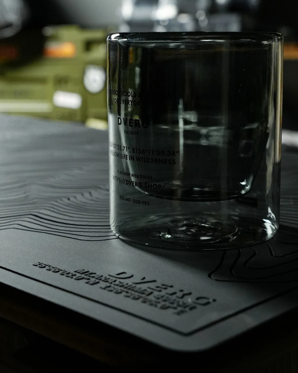 DVERG Topographic Bar Mat - Wild Camping