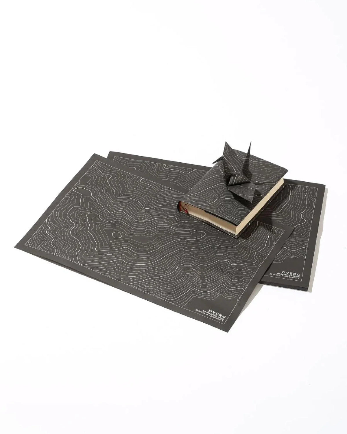DVERG Topographic Paper Place Mat - Wild Camping