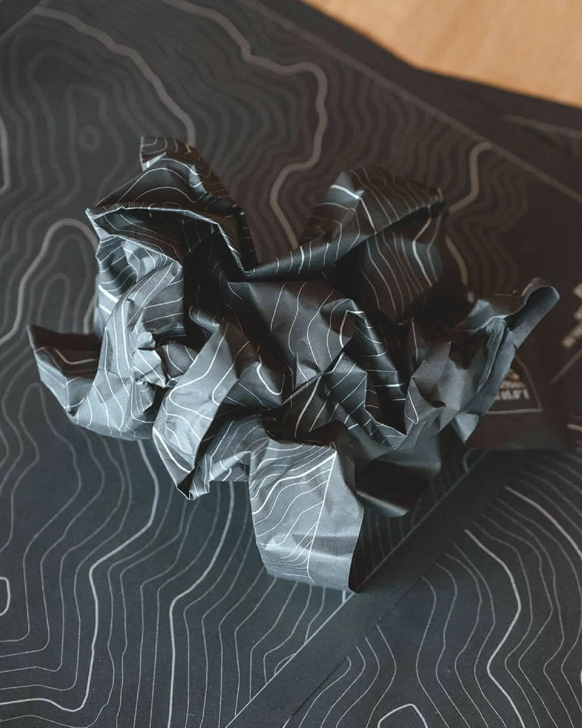 DVERG Topographic Paper Place Mat - Wild Camping