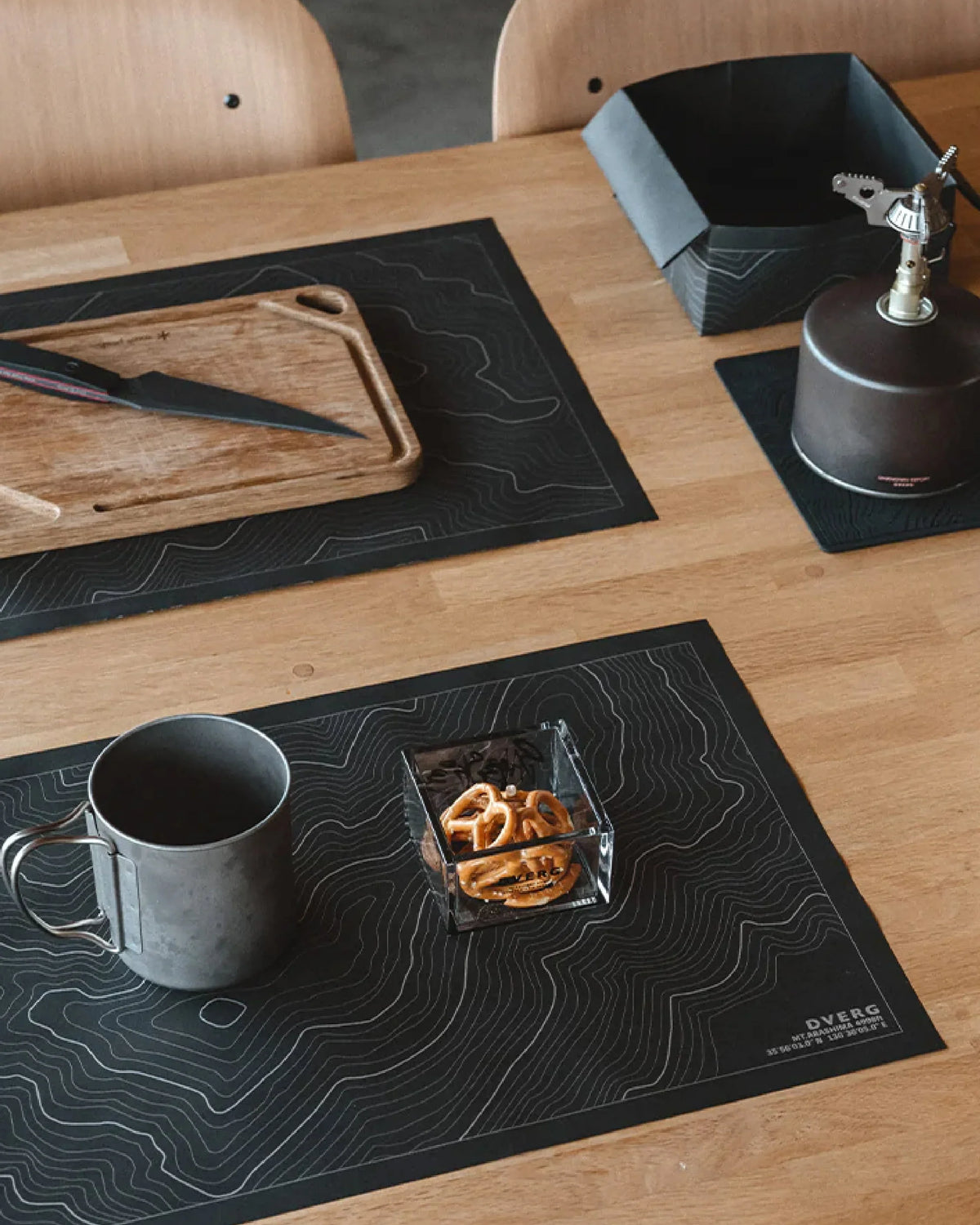 DVERG Topographic Paper Place Mat - Wild Camping