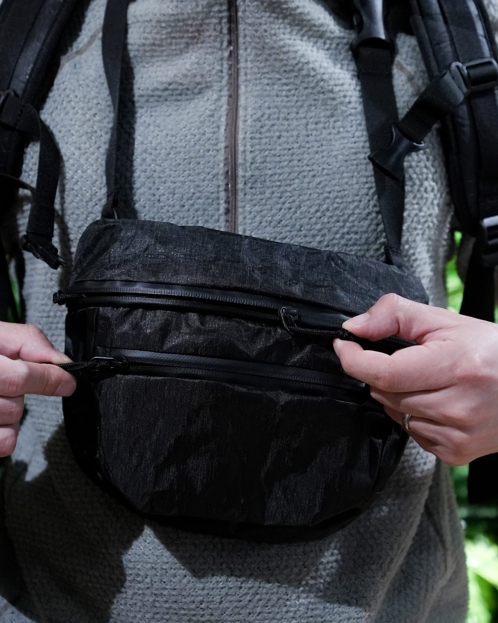 JUGEM Dyneema Tech Shoulder / Black - Wild Camping