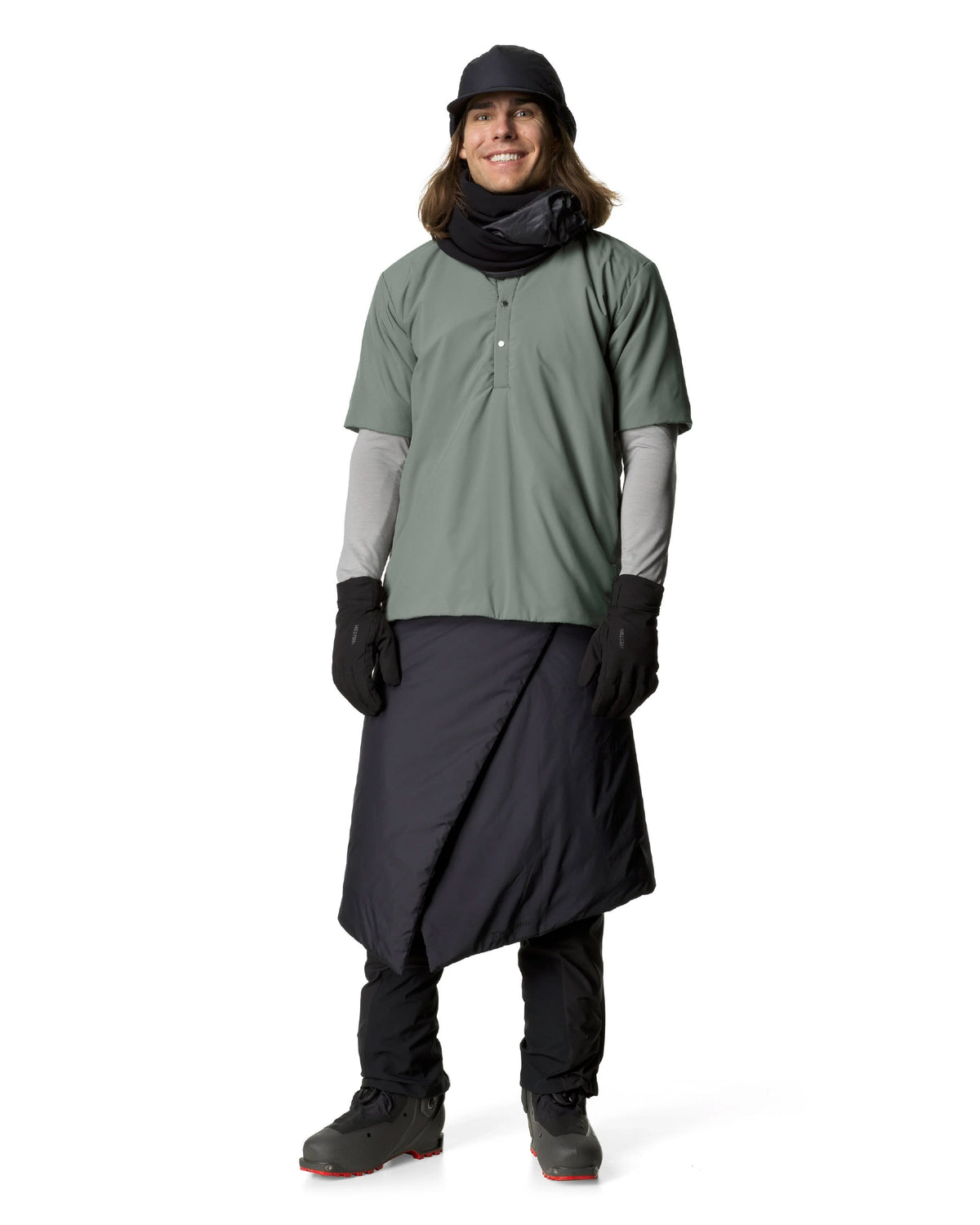 Houdini All Weather T-Neck (Unisex) /  Geyser Grey - Wild Camping
