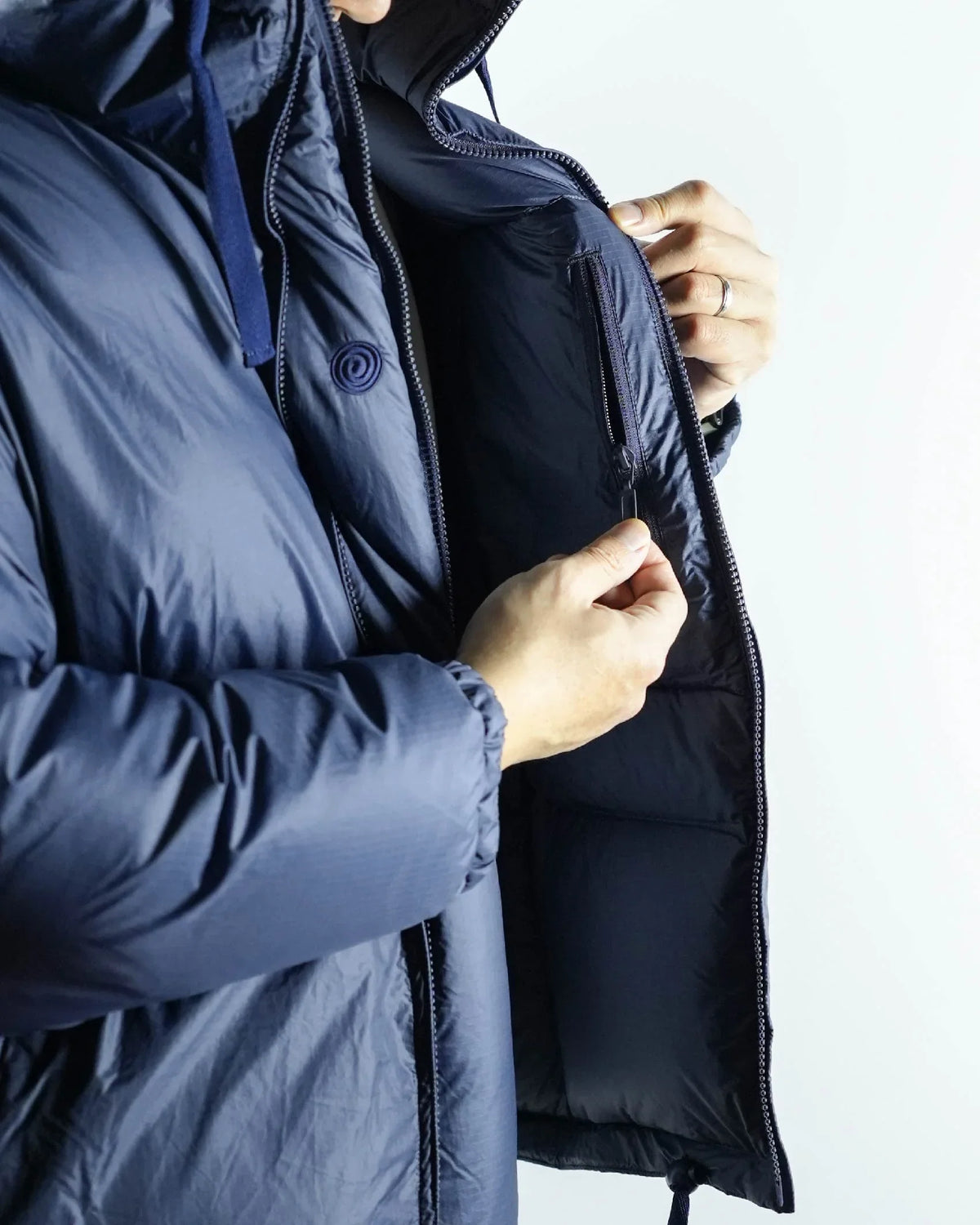 JUGEM Explore Down Parka / Navy - Wild Camping