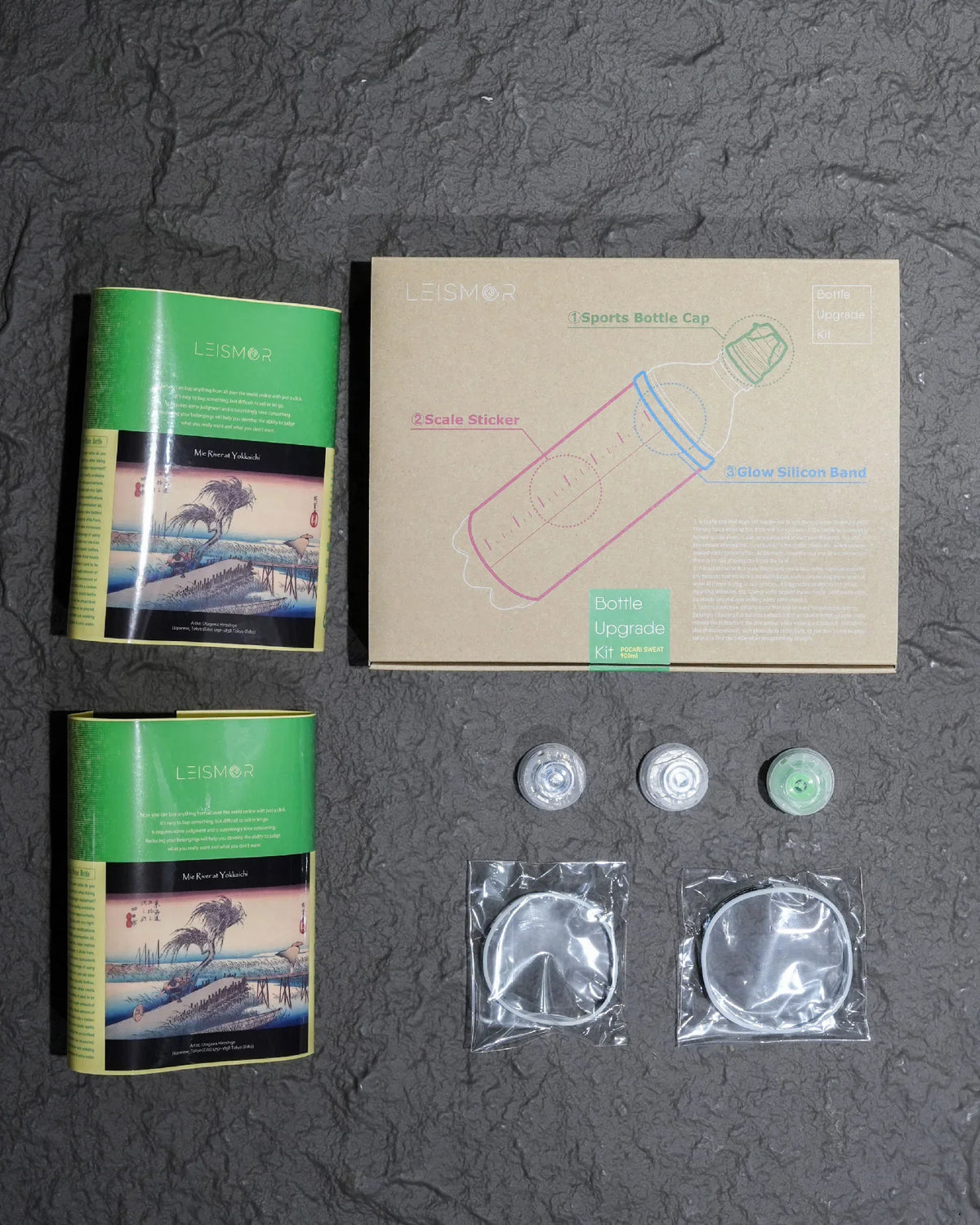LEISMOR Bottle Upgrade Kit【"for POCARI SWEAT 900ml "Mie River at Yokkaichi"】 - Wild Camping