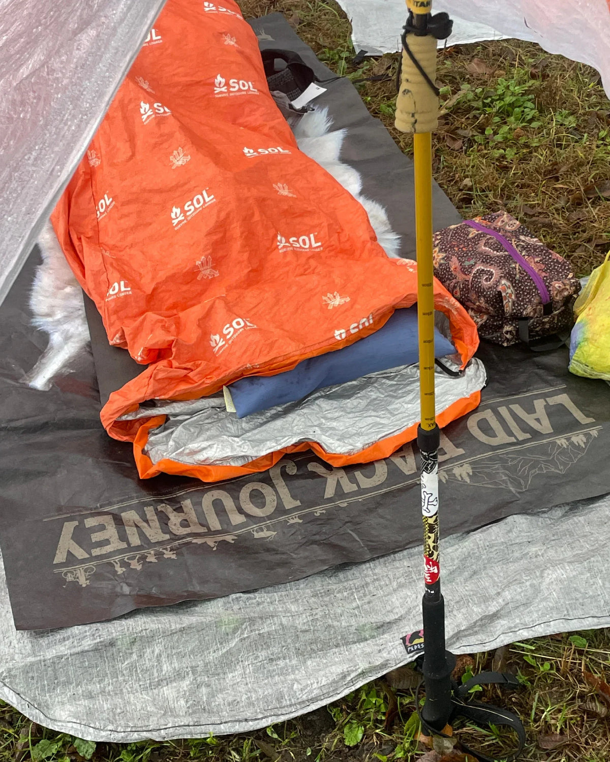 LEISMOR Tyvek® GROUND SHEET "LAID BACK JOURNEY" - Wild Camping