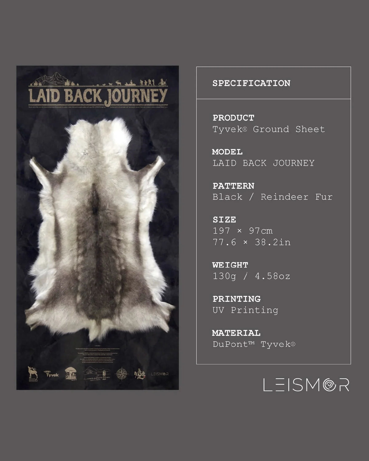 LEISMOR Tyvek® GROUND SHEET "LAID BACK JOURNEY" - Wild Camping