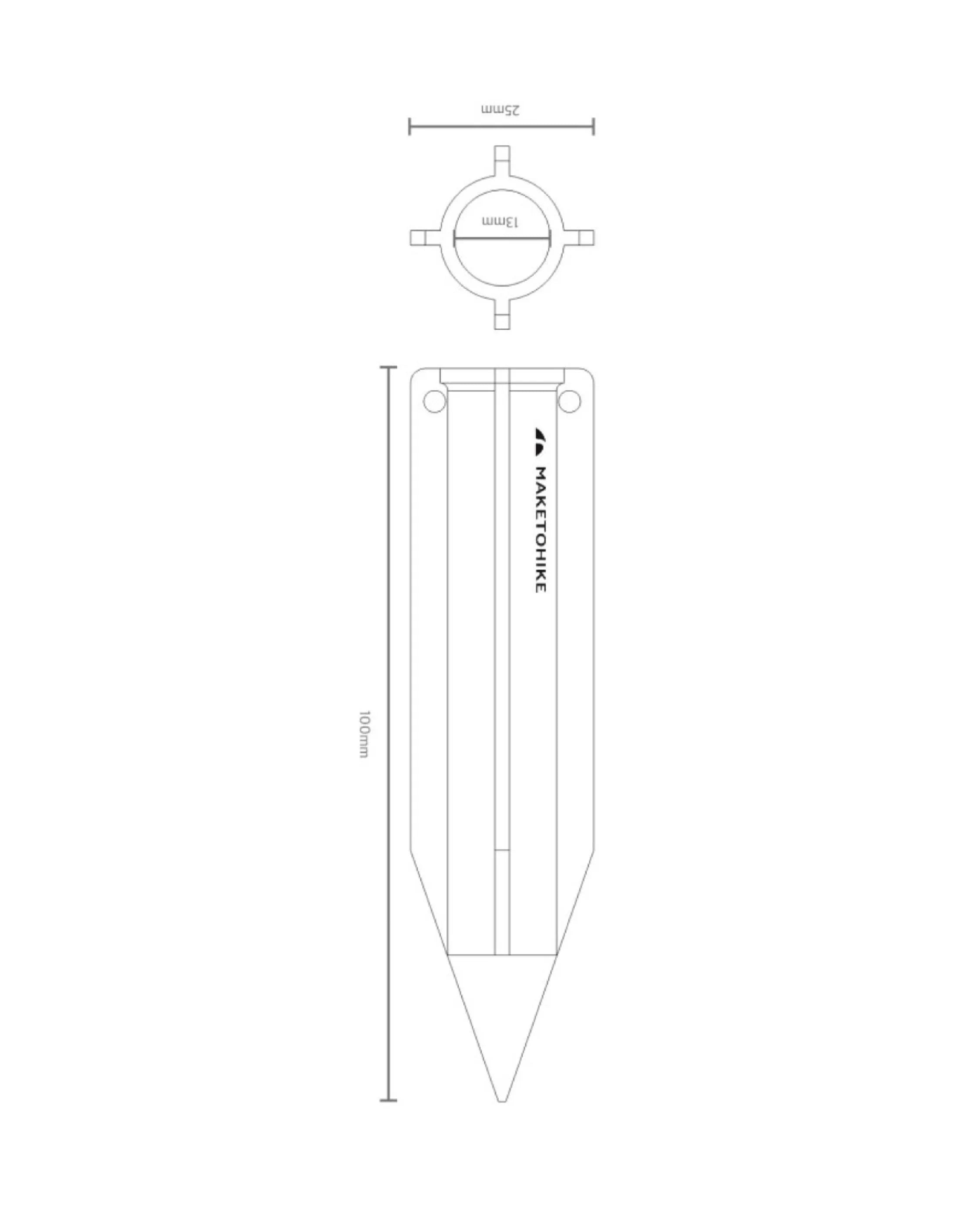 MakeToHike Hole Peg - Wild Camping